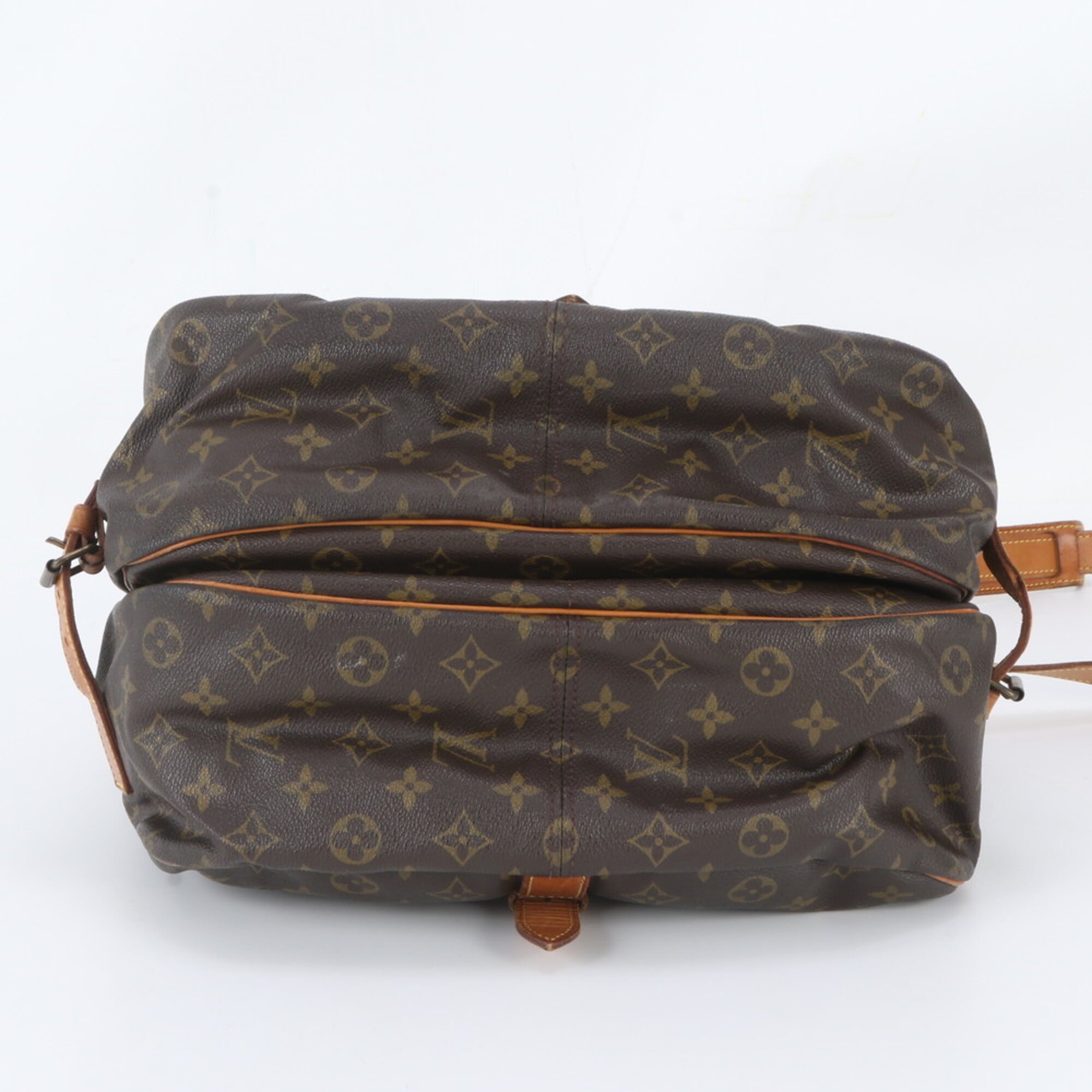Louis Vuitton Brown Monogram Leather Coated Canvas Shoulder Bag (Pre-Owned)