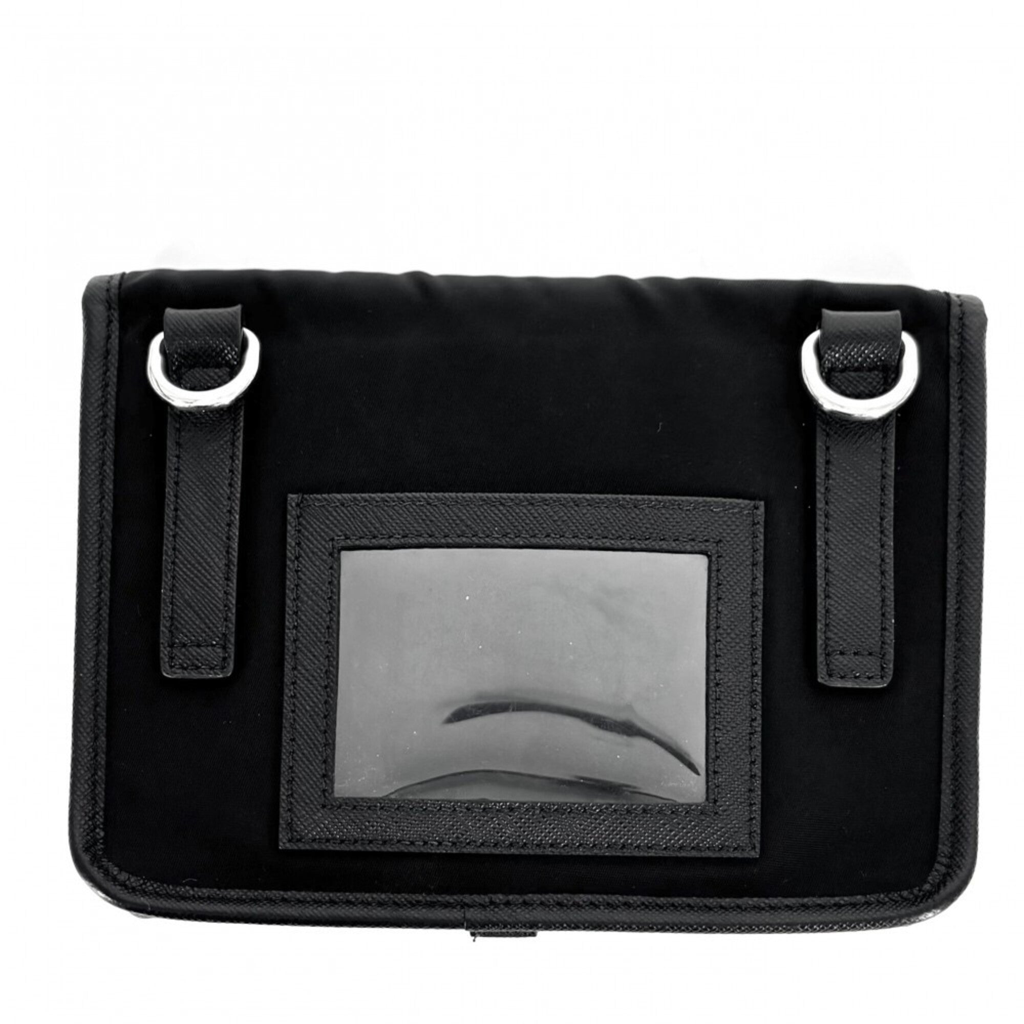 Prada Black Nylon Pochette Shoulder Bag (Pre-Owned)
