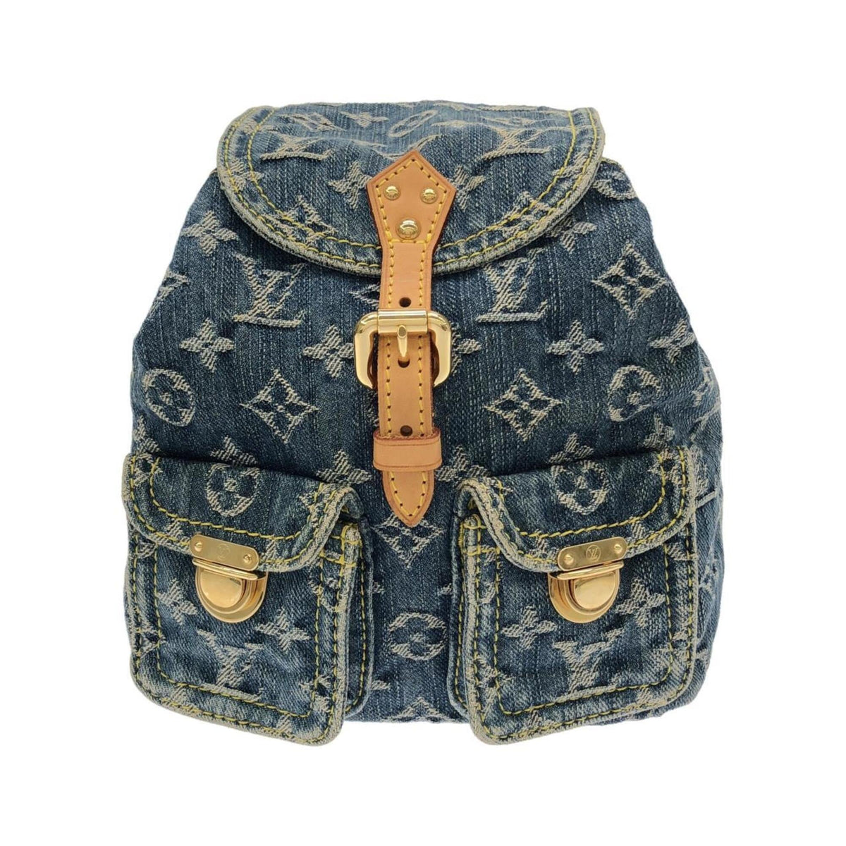 Louis Vuitton Blue Denim Backpack (Pre-Owned)