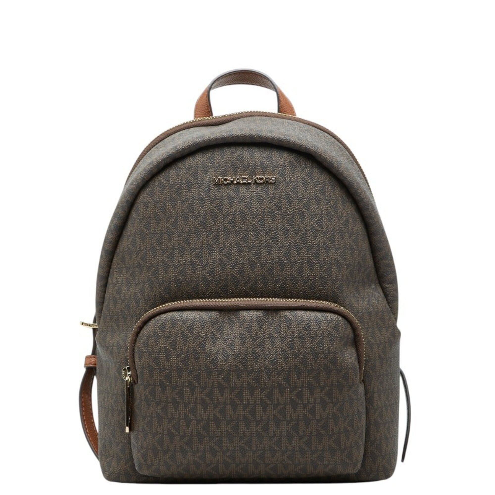 Michael Kors Brown Pvc Leather Backpack (Pre-Owned)