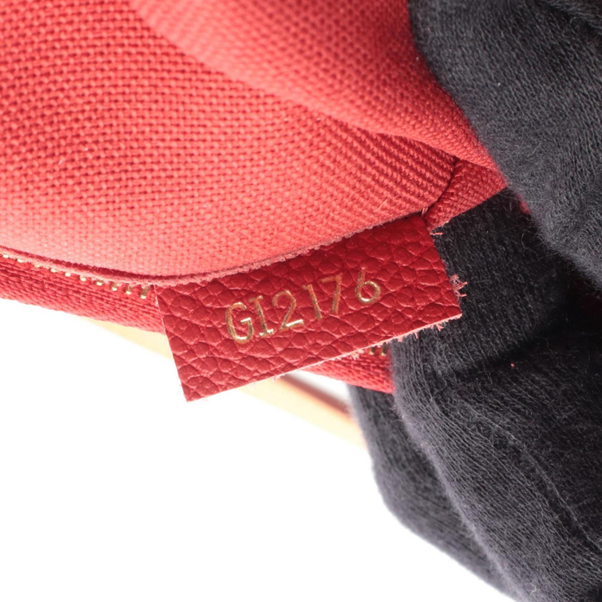 Louis Vuitton Brown Cerise Monogram Red Color Coated Canvas Leather Handbag (Pre-Owned)
