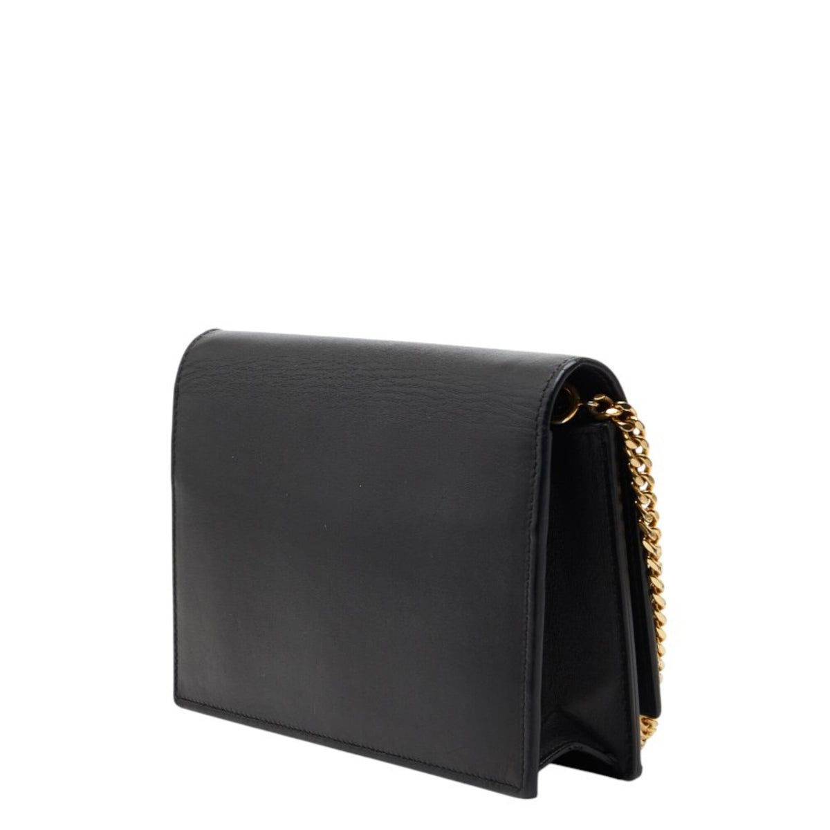 Saint Laurent Black Leather Shoulder Bag (Pre-Owned)