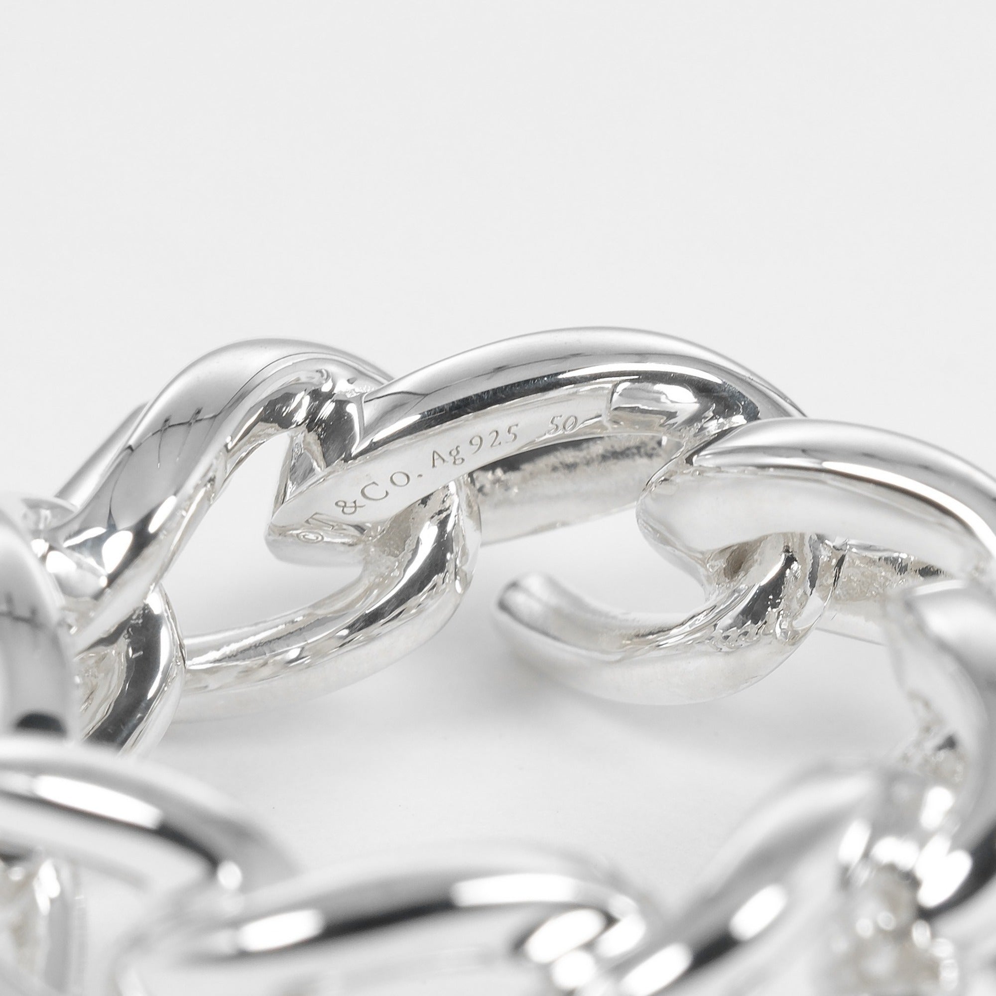 Tiffany Silver Silver 925 Band Ring (Pre-Owned)