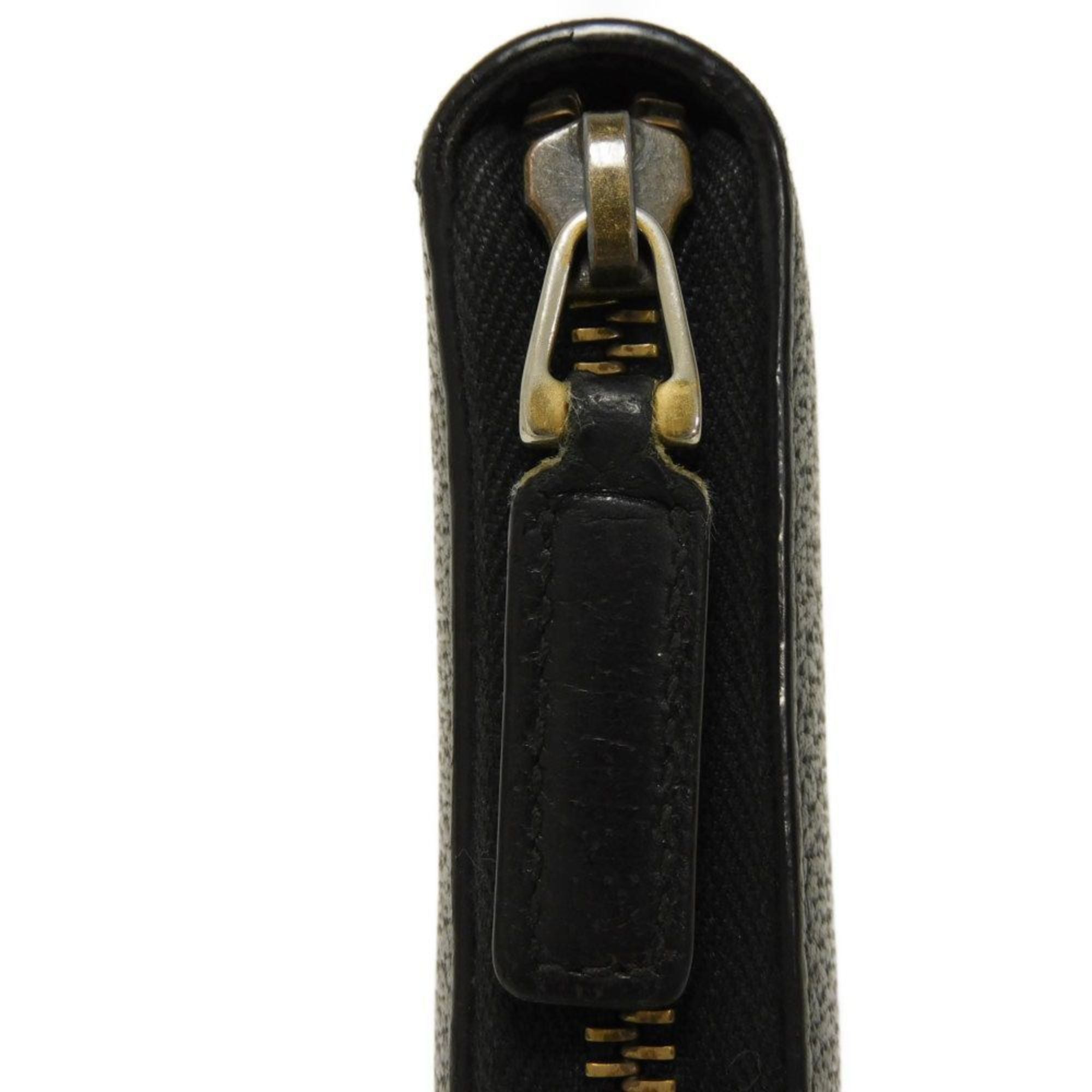 Gucci Black Leather Long Wallet (Bi-Fold) (Pre-Owned)