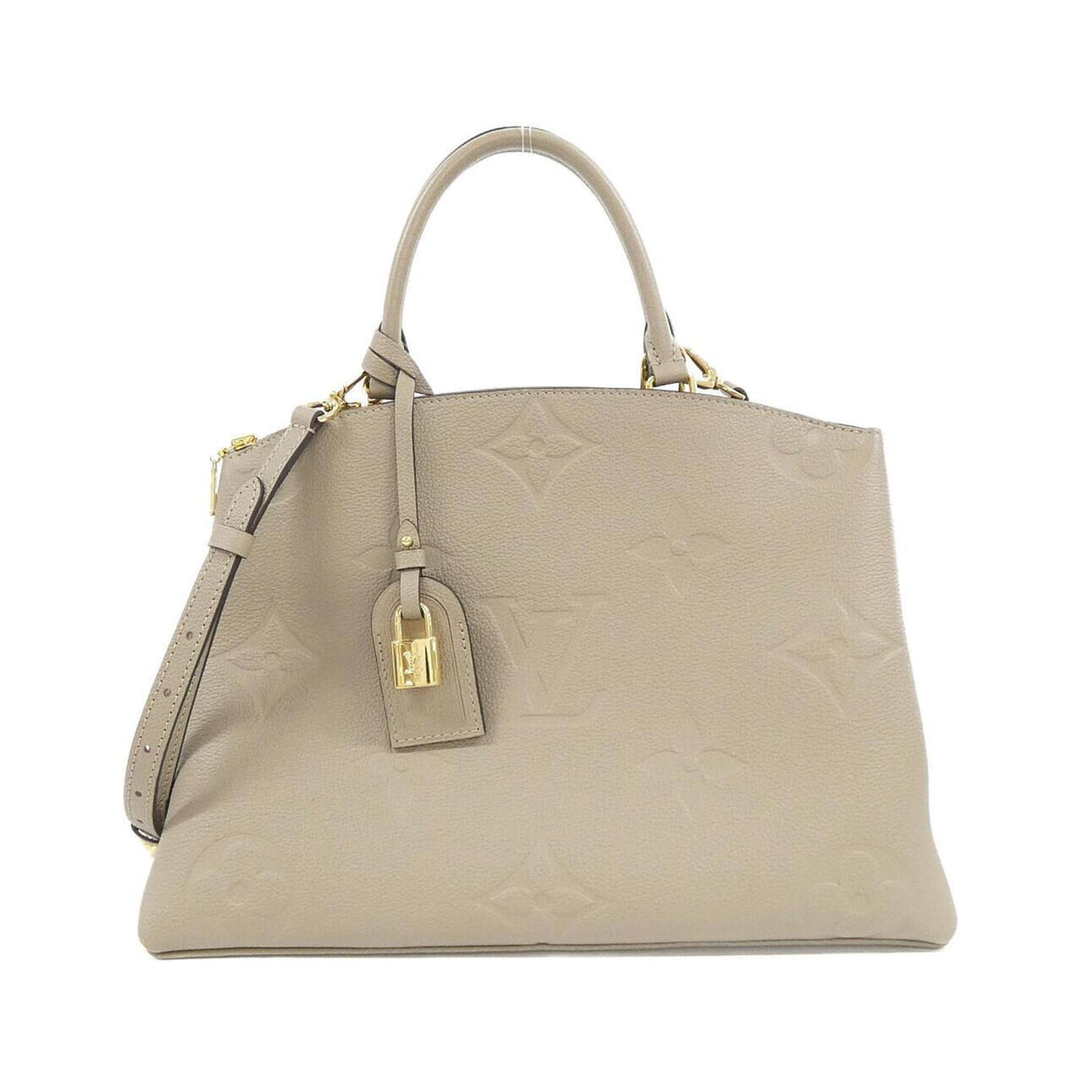 Louis Vuitton Tourterelle Leather Handbag (Pre-Owned)