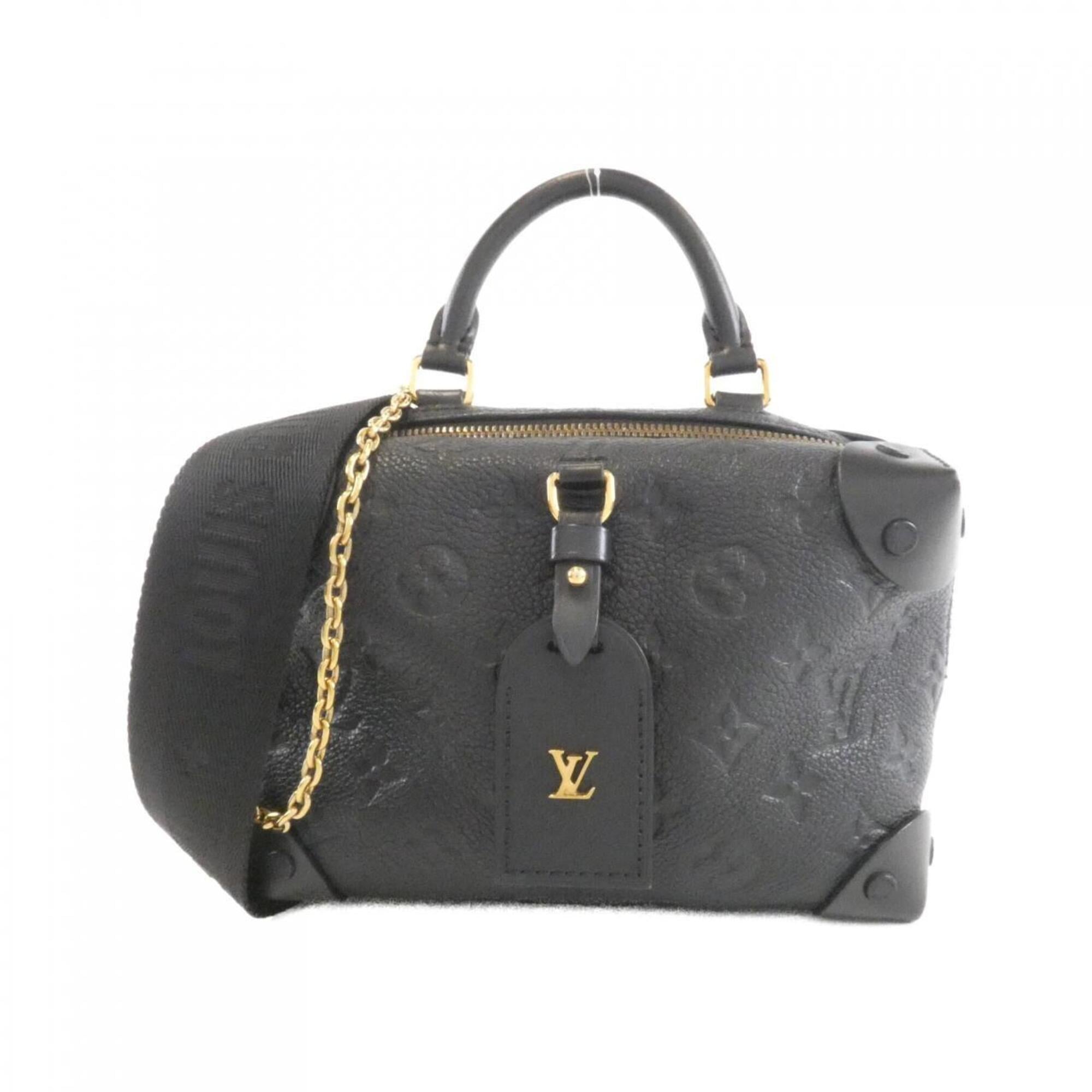 Louis Vuitton Black Leather Handbag (Pre-Owned)