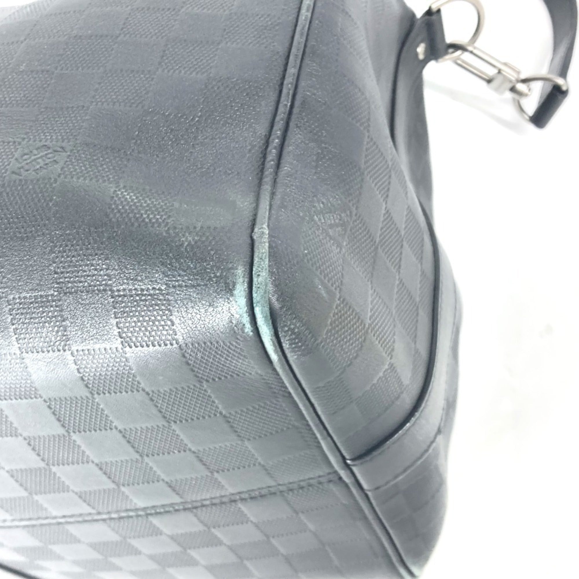 Louis Vuitton Black Onyx Damier Infini Boston Bag Shoulder Bag (Pre-Owned)
