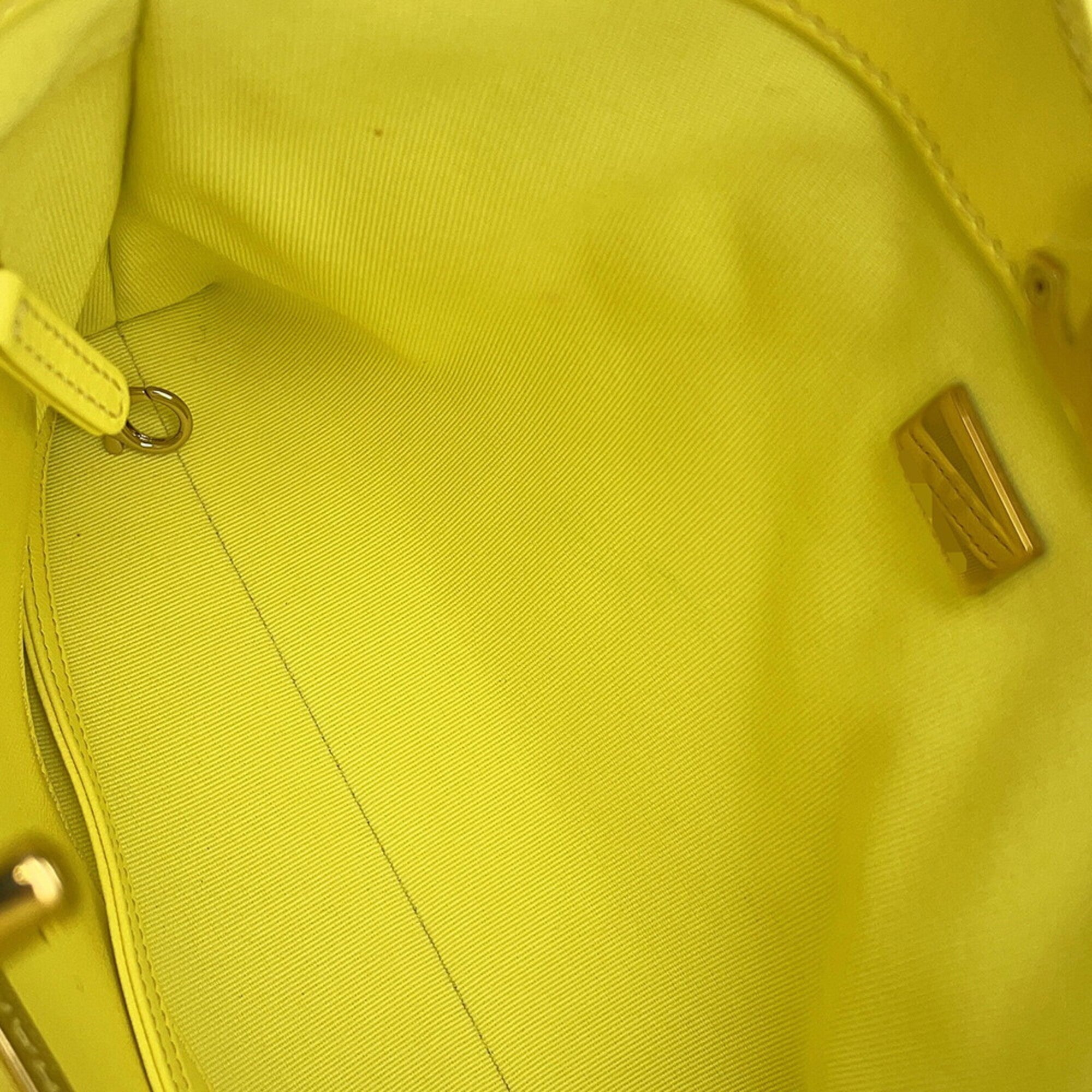Chanel Matelasse Yellow Leather Handbag Shoulder Bag (Pre-Owned)
