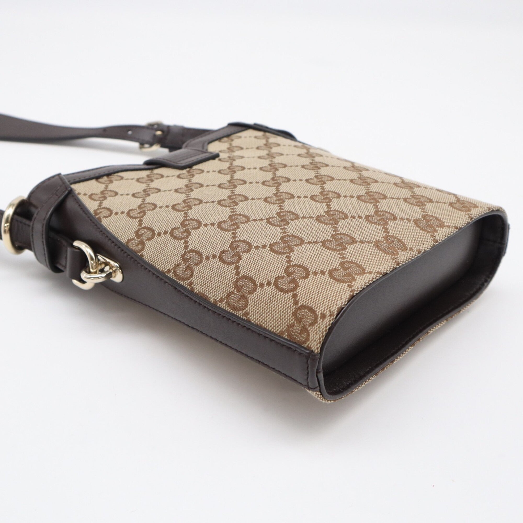 Gucci Gg Canvas Beige Brown Multi-Color Gg Canvas Shoulder Bag (Pre-Owned)
