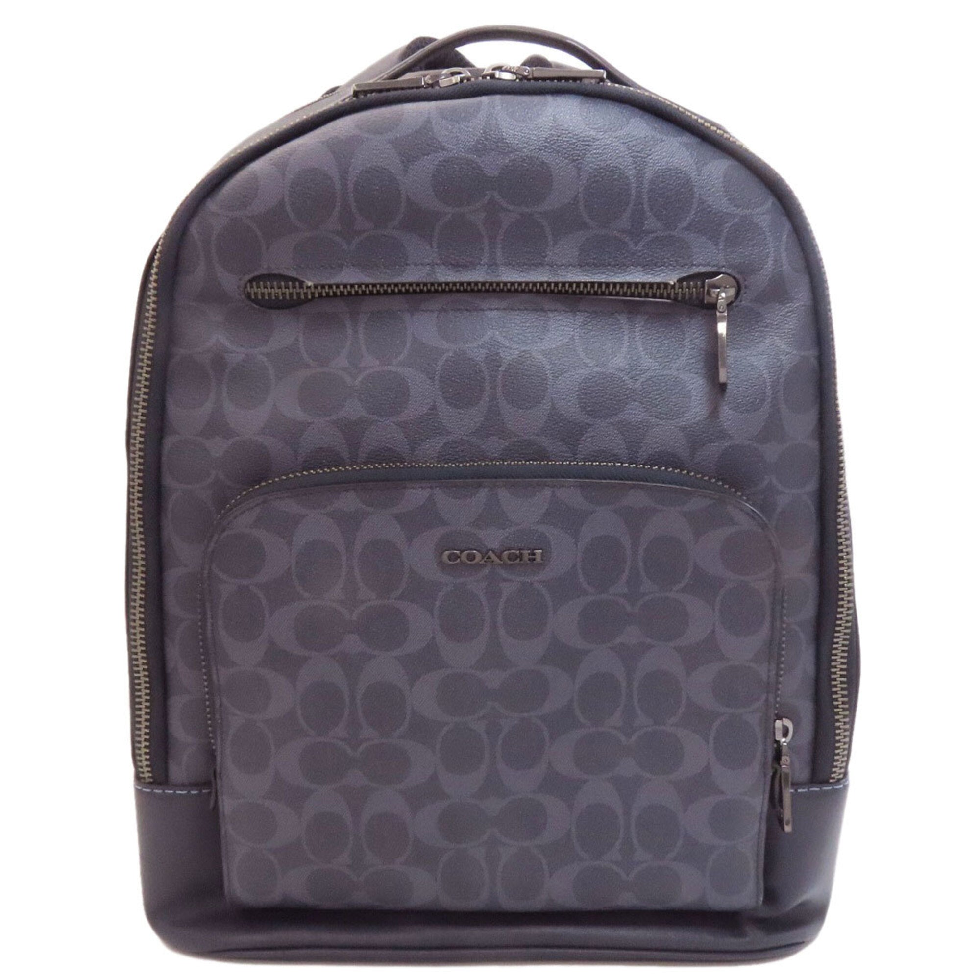 Coach Navy Pvc Backpack (Pre-Owned)