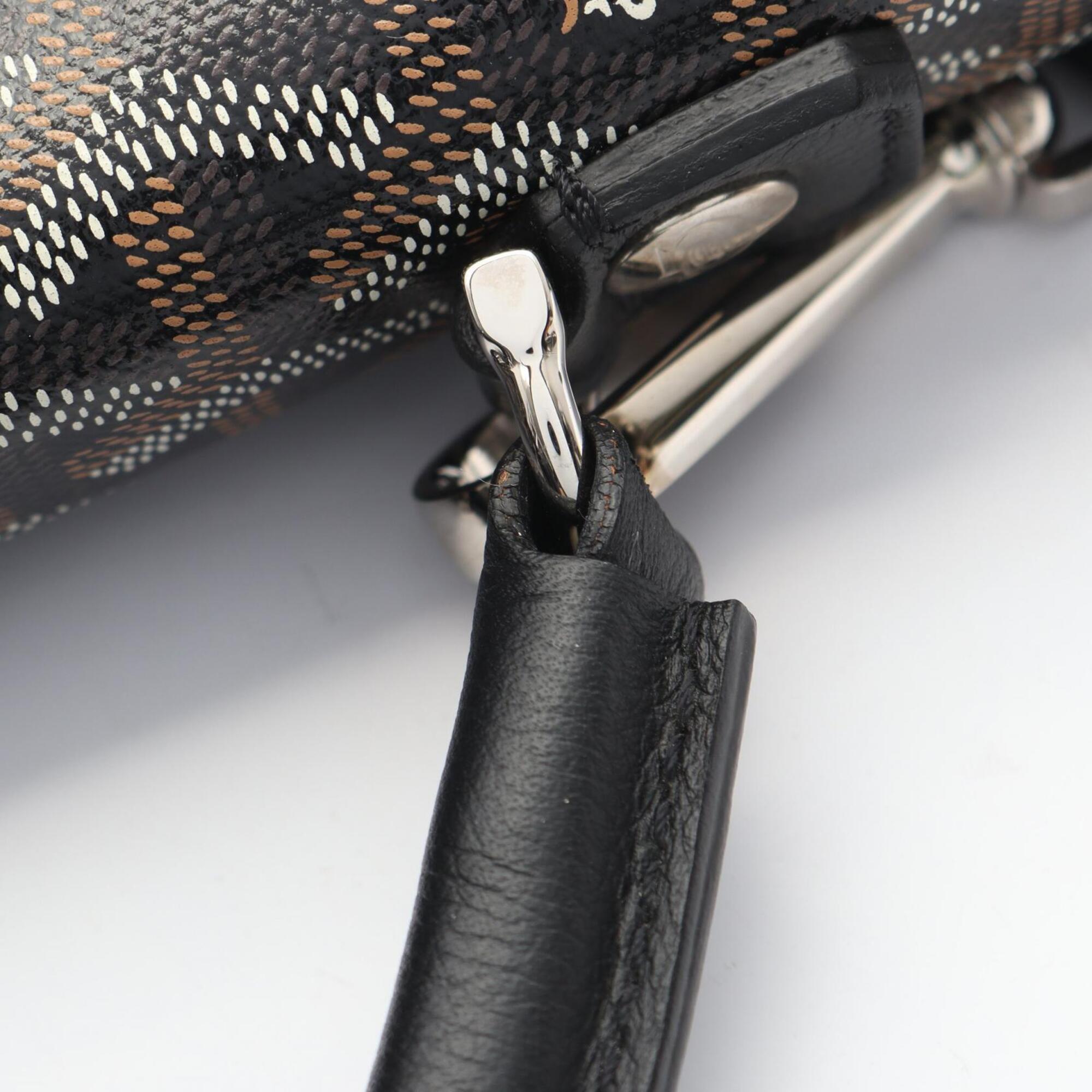 Goyard Black Multi-Color Coated Canvas Pvc Leather Backpack Handbag (Pre-Owned)