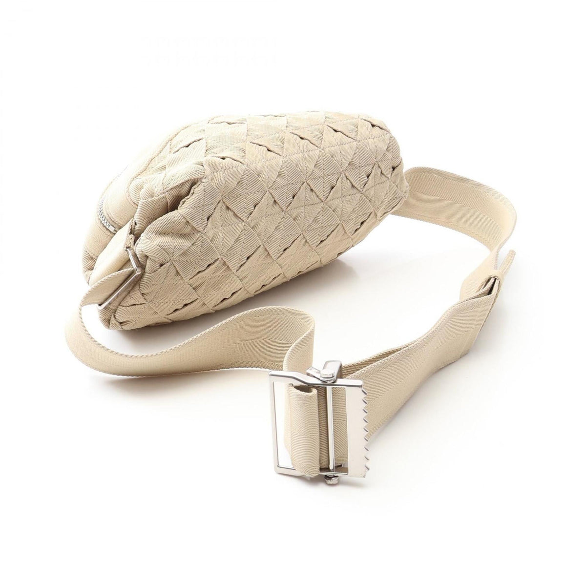 Bottega Veneta Beige Canvas Fanny Pack Handbag (Pre-Owned)