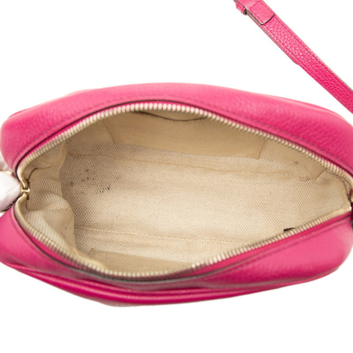 Gucci Soho Pink Leather Shoulder Bag (Pre-Owned)