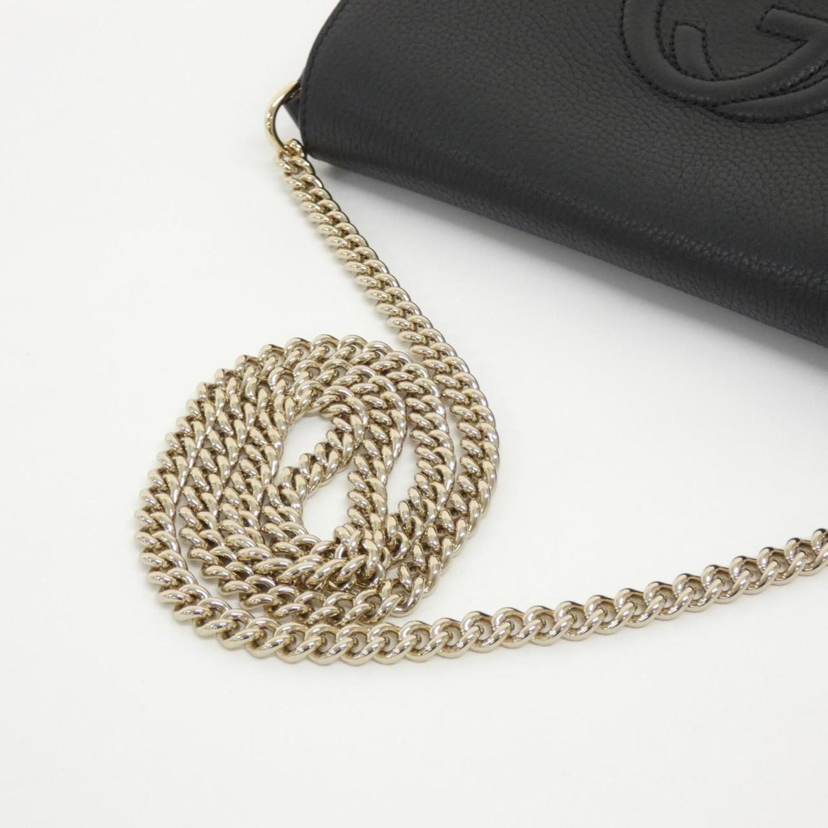 Gucci Black Leather Shoulder Bag (Pre-Owned)
