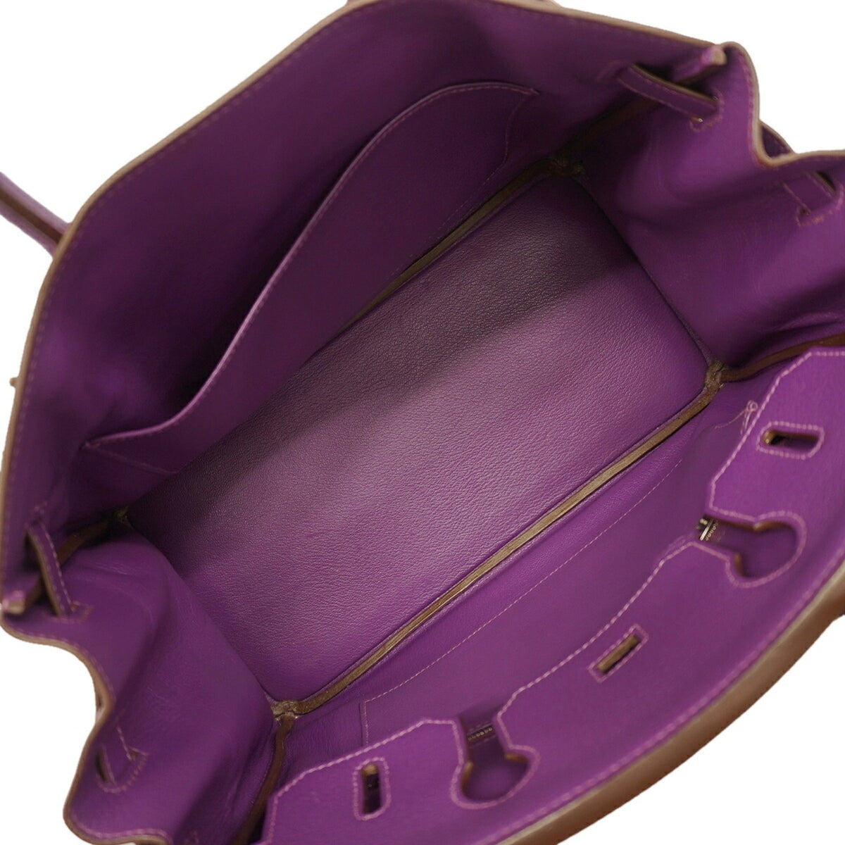 Hermes Anemone Chevre Leather Handbag (Pre-Owned)