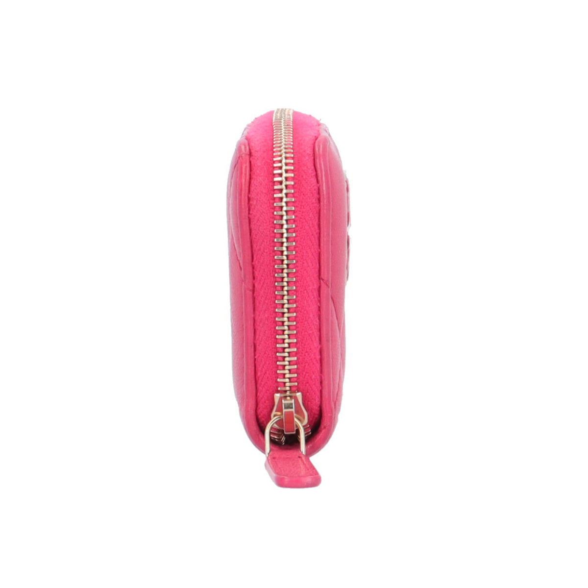 Chanel Pink Leather Coin Purse/Coin Case (Pre-Owned)