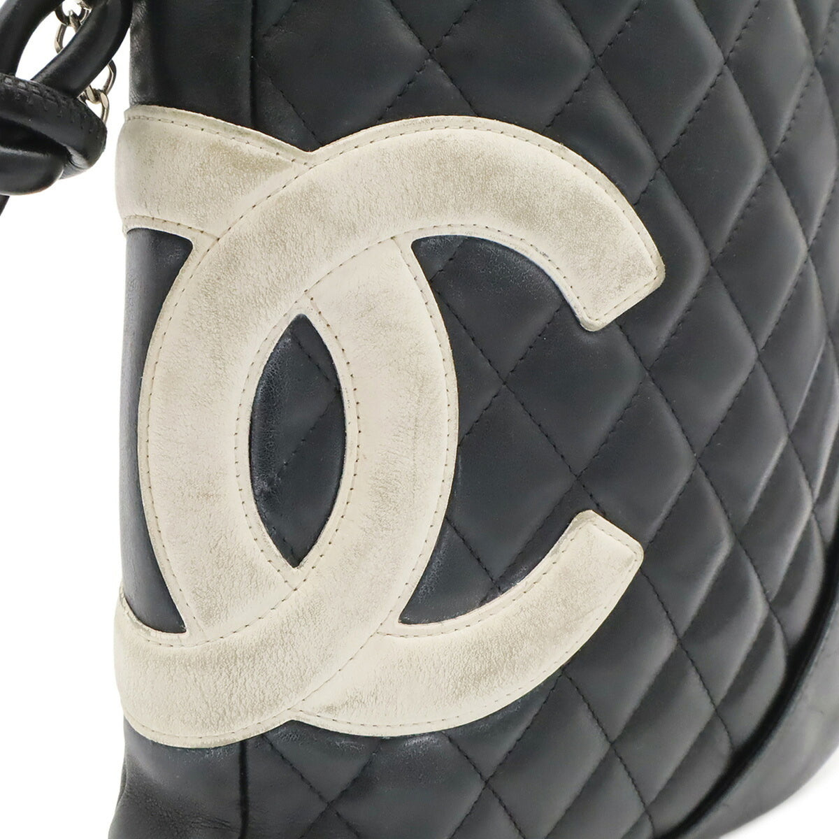 Chanel Ligne Cambon Black White Cambon Ligne Shoulder Bag (Pre-Owned)