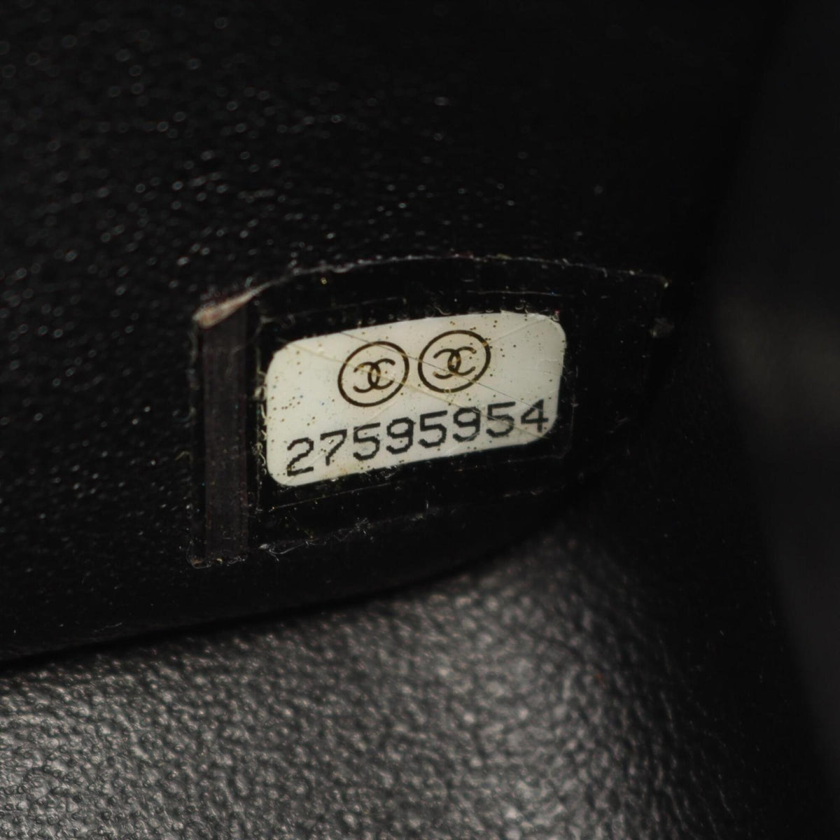 Chanel Black Leather Handbag Shoulder Bag (Pre-Owned)
