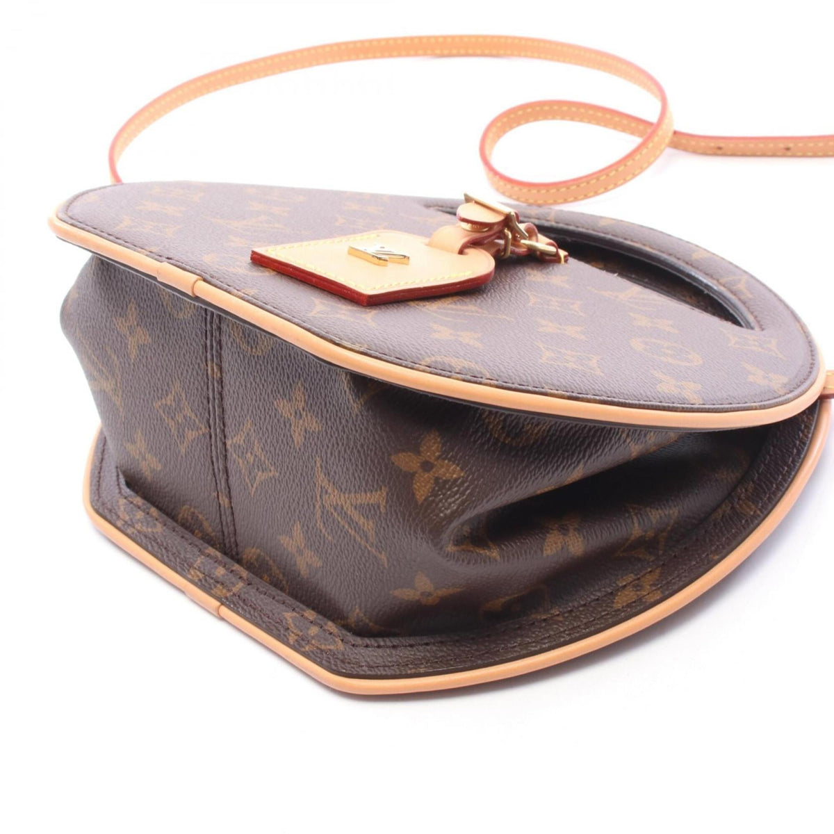 Louis Vuitton Brown Pvc Coated Canvas Leather Handbag (Pre-Owned)