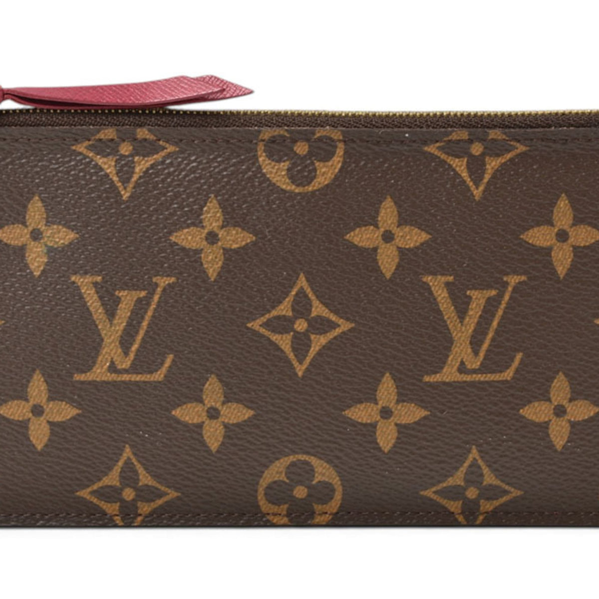 Louis Vuitton Brown Fuchsia Monogram Monogram Pochette Pouch (Pre-Owned)