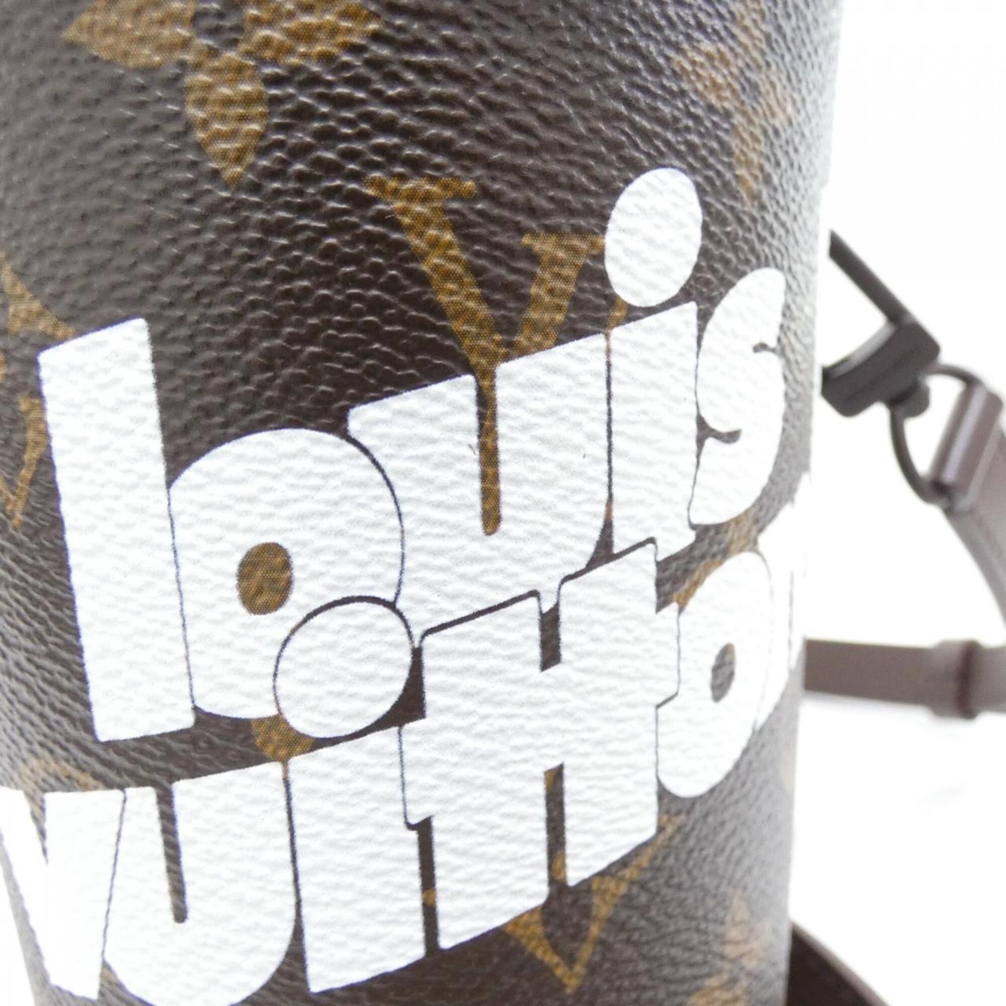 Louis Vuitton Marron Coated Canvas Shoulder Bag (Pre-Owned)