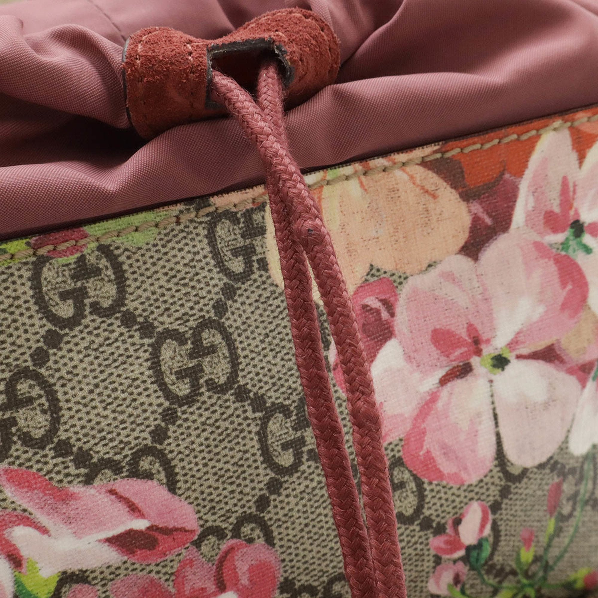 Gucci Multi-Color Pink Pvc Suede Backpack (Pre-Owned)