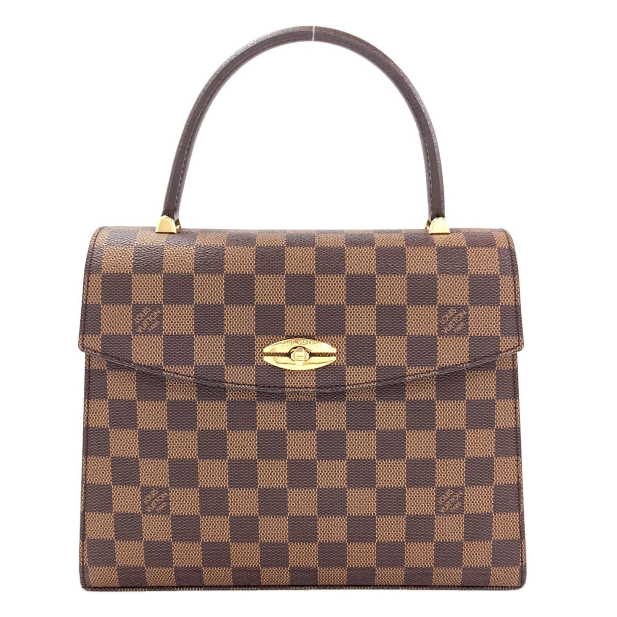 Louis Vuitton Damier Canvas Ebene Damier Canvas Handbag (Pre-Owned)