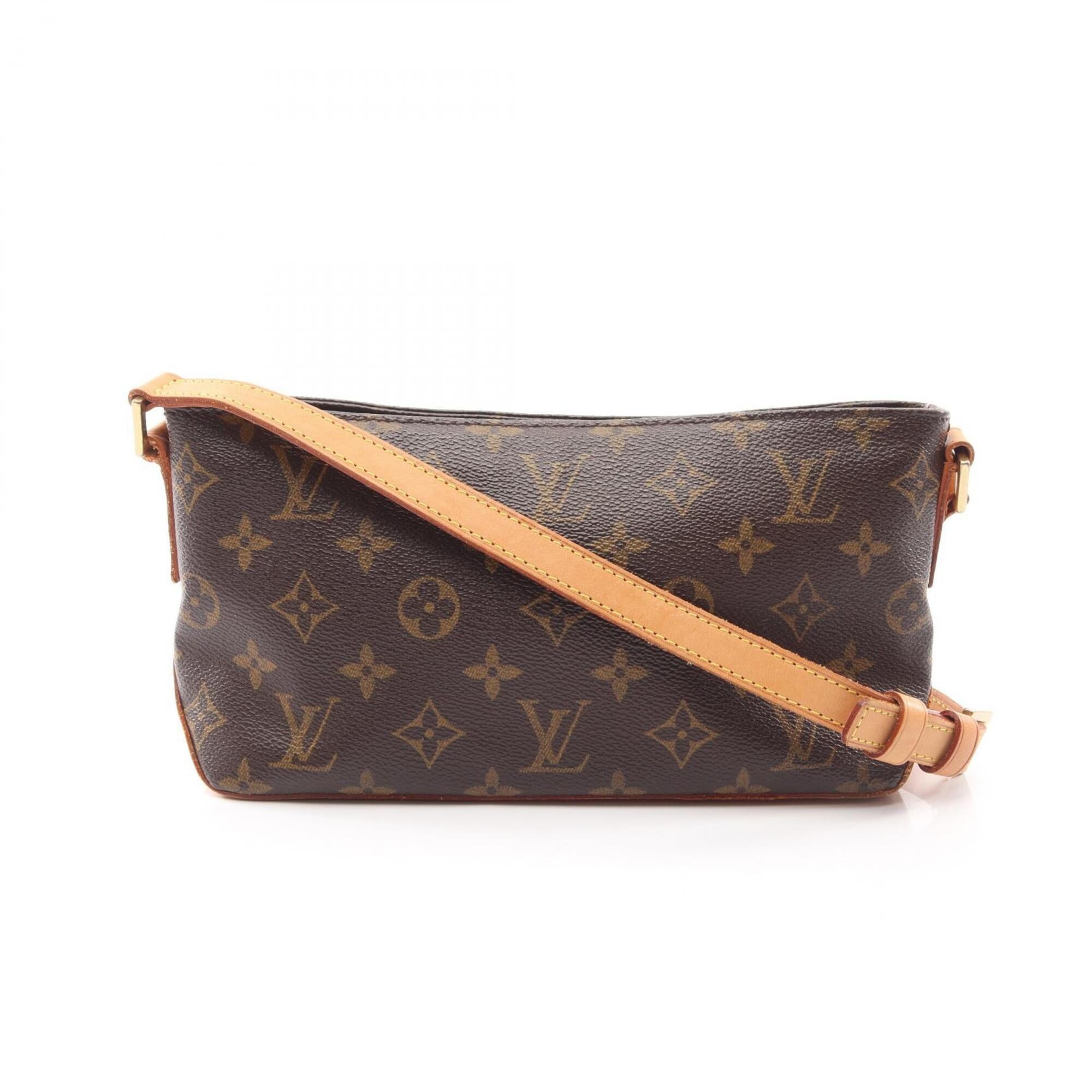 Louis Vuitton Brown Coated Canvas Pvc Monogram Leather Handbag Shoulder Bag (Pre-Owned)