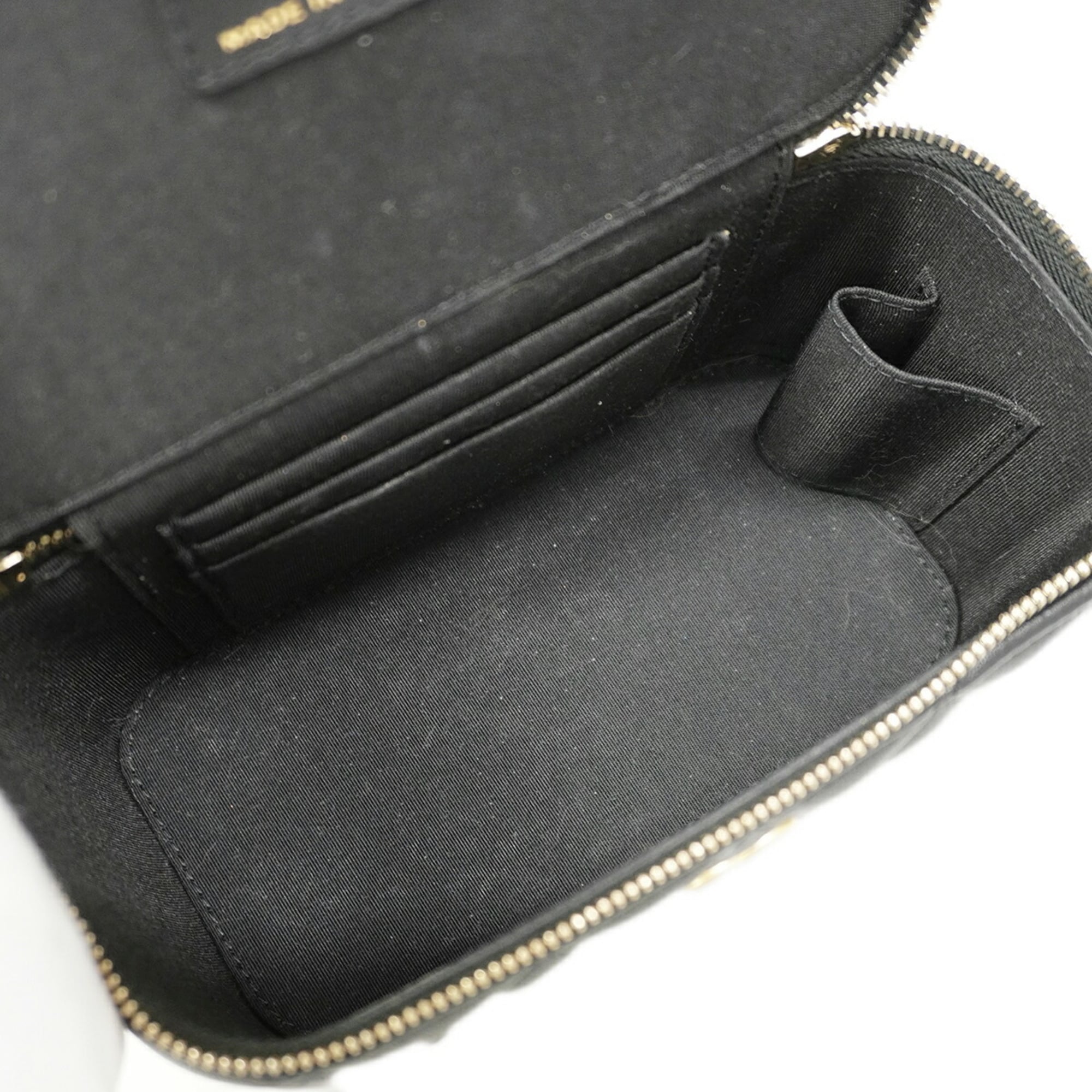 Chanel Black Leather Vanity Bag (Pre-Owned)