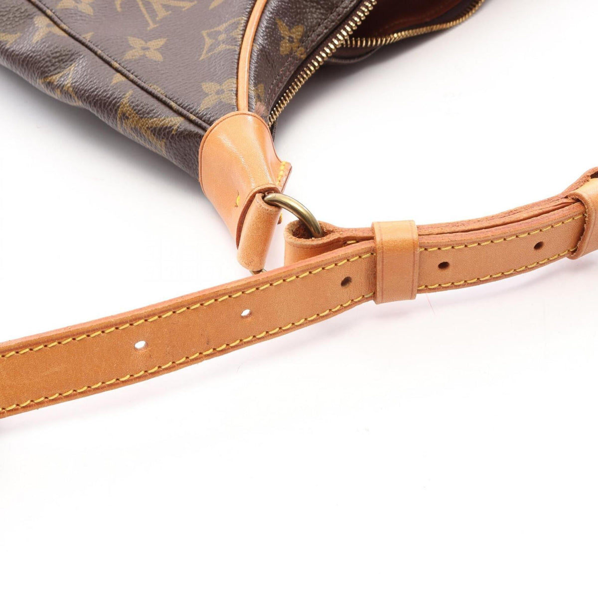 Louis Vuitton Brown Coated Canvas Leather Handbag Shoulder Bag (Pre-Owned)