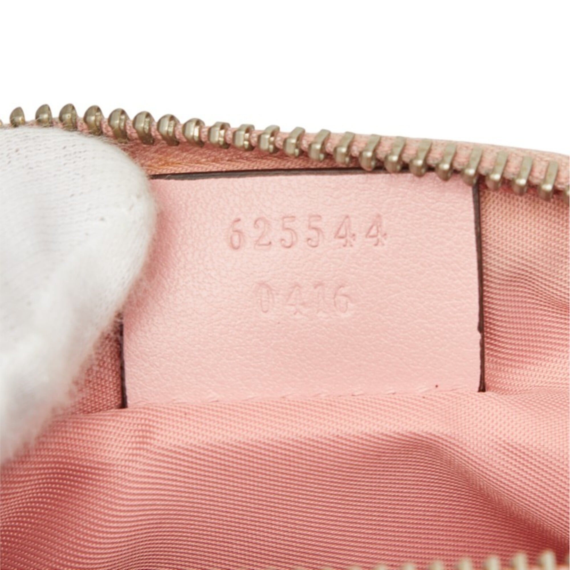 Gucci Pink Leather Handbag Pouch (Pre-Owned)