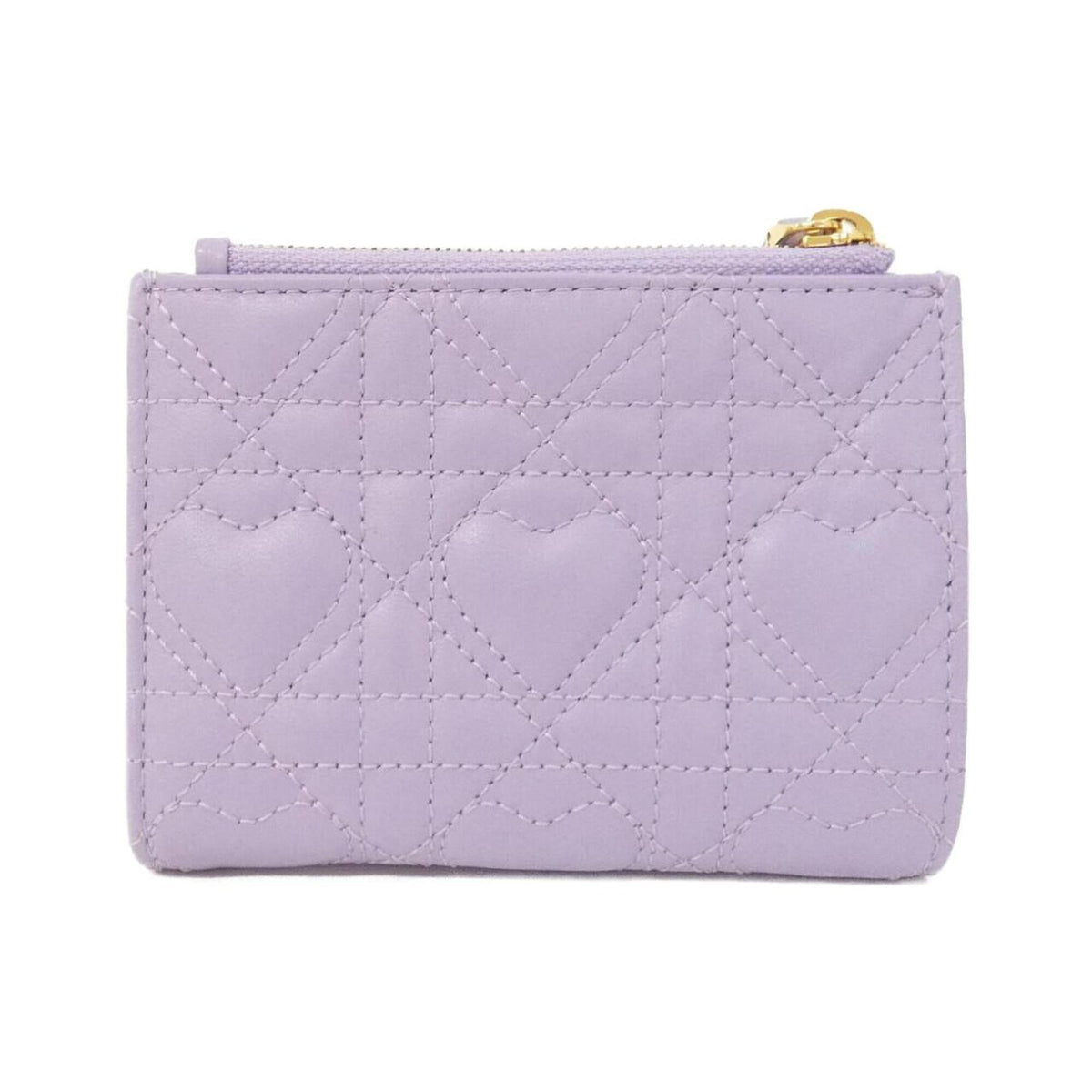 Christian Dior Purple Leather Wallet (Bi-Fold) (Pre-Owned)