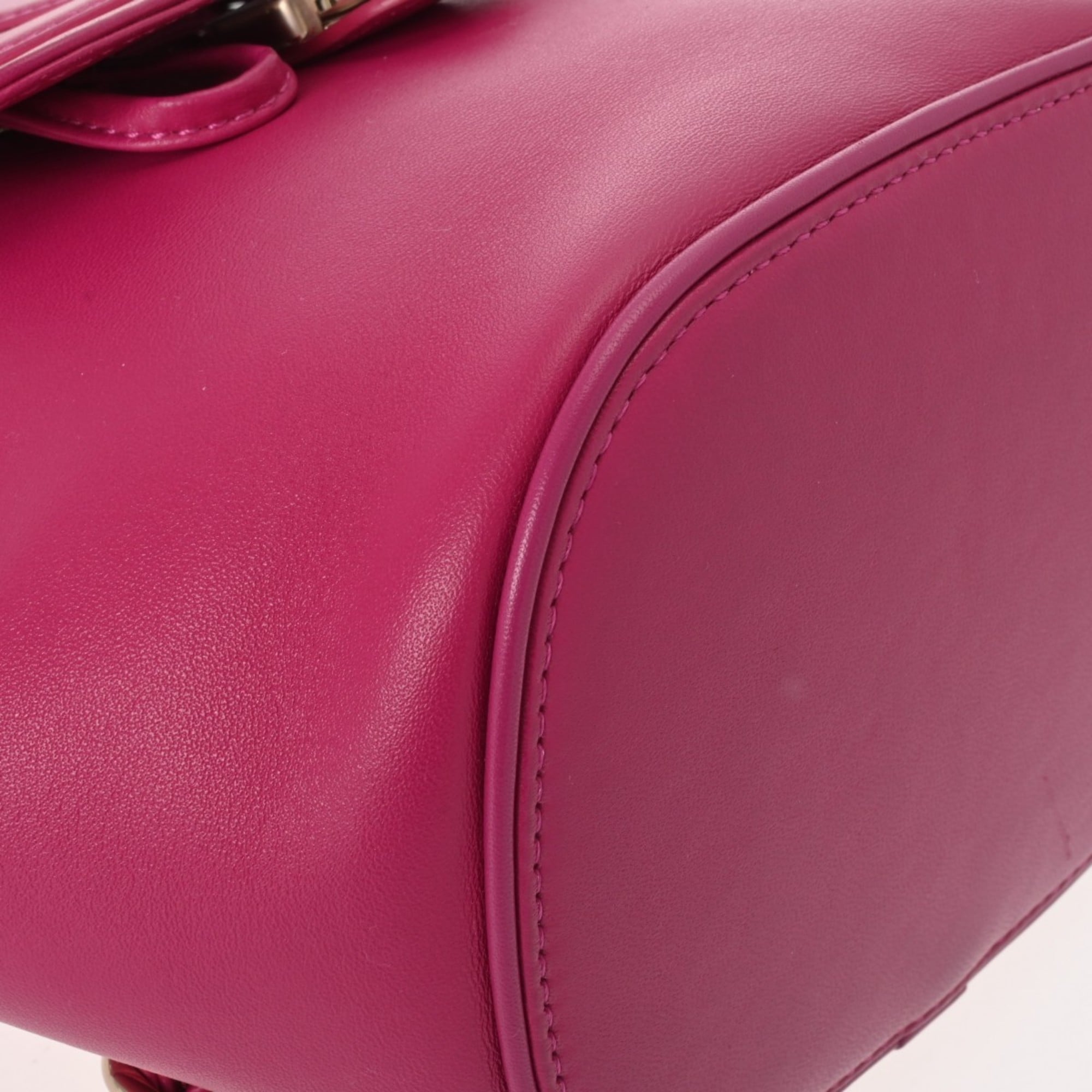 Chanel Purple Leather Backpack (Pre-Owned)