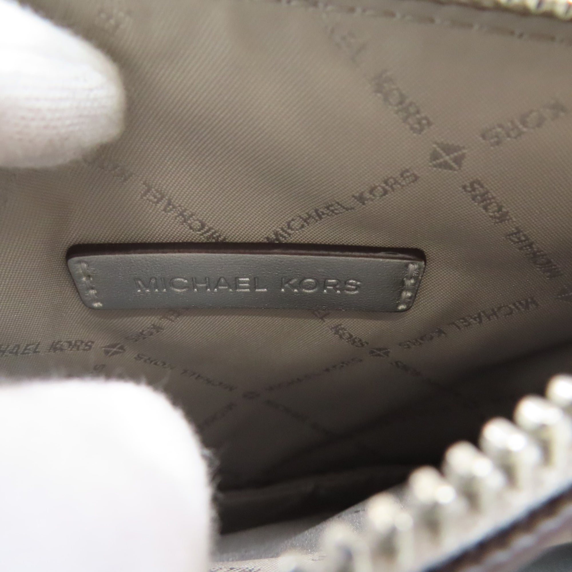 Michael Kors Silver White Pvc Handbag (Pre-Owned)