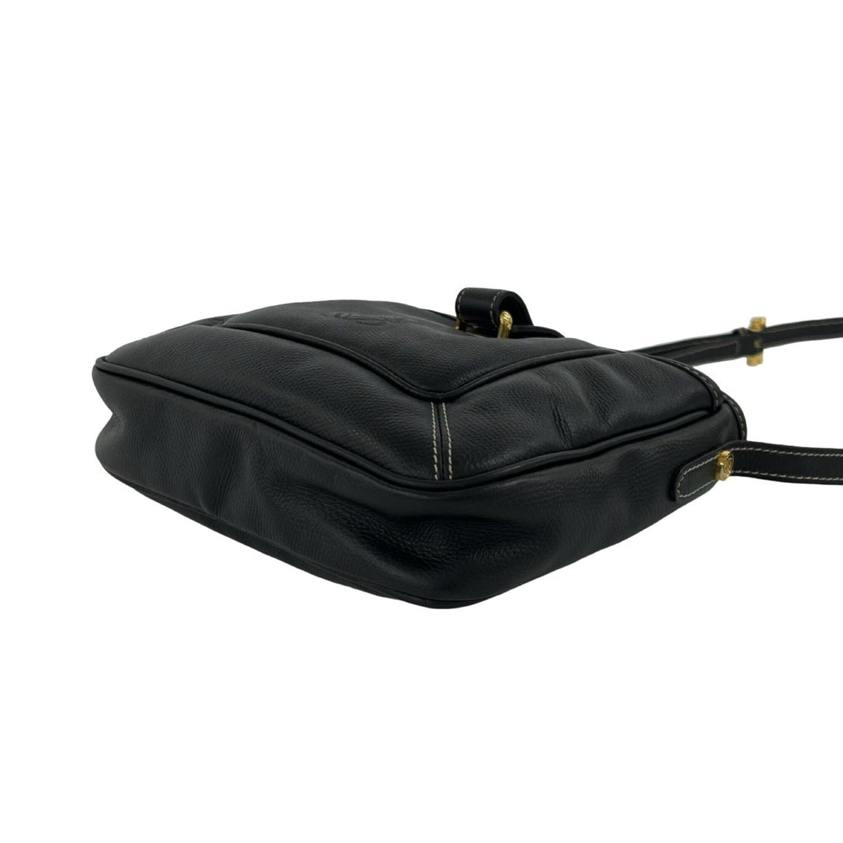 Loewe Black Leather Crossbody Bag Pochette Shoulder Bag (Pre-Owned)