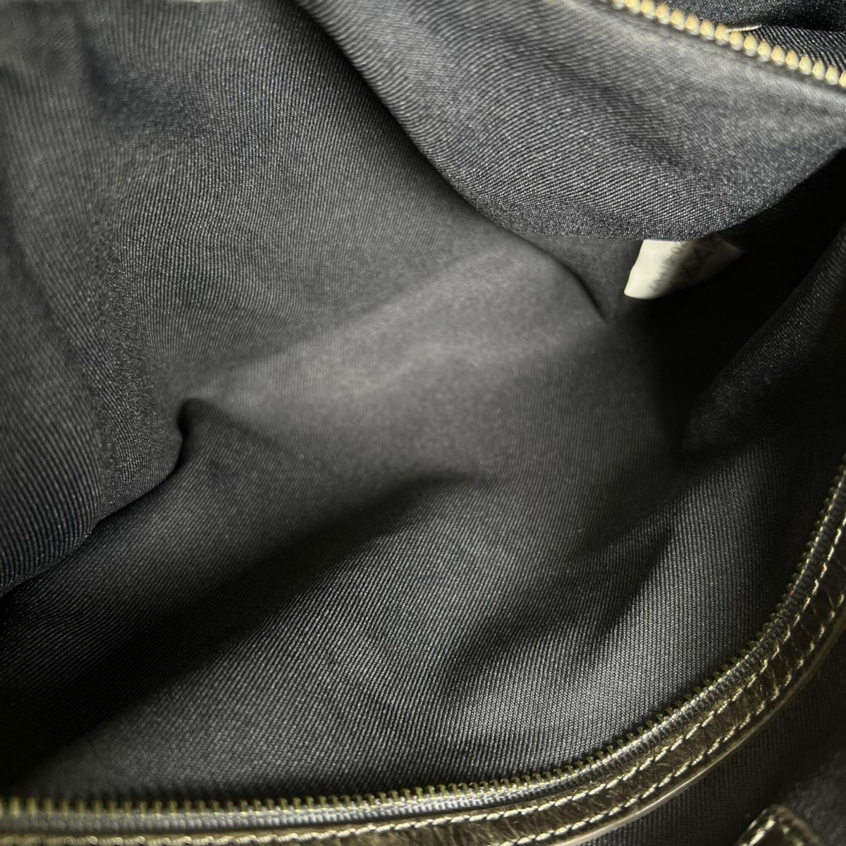 Burberry Gray Silver Canvas Leather Tote Bag (Pre-Owned)