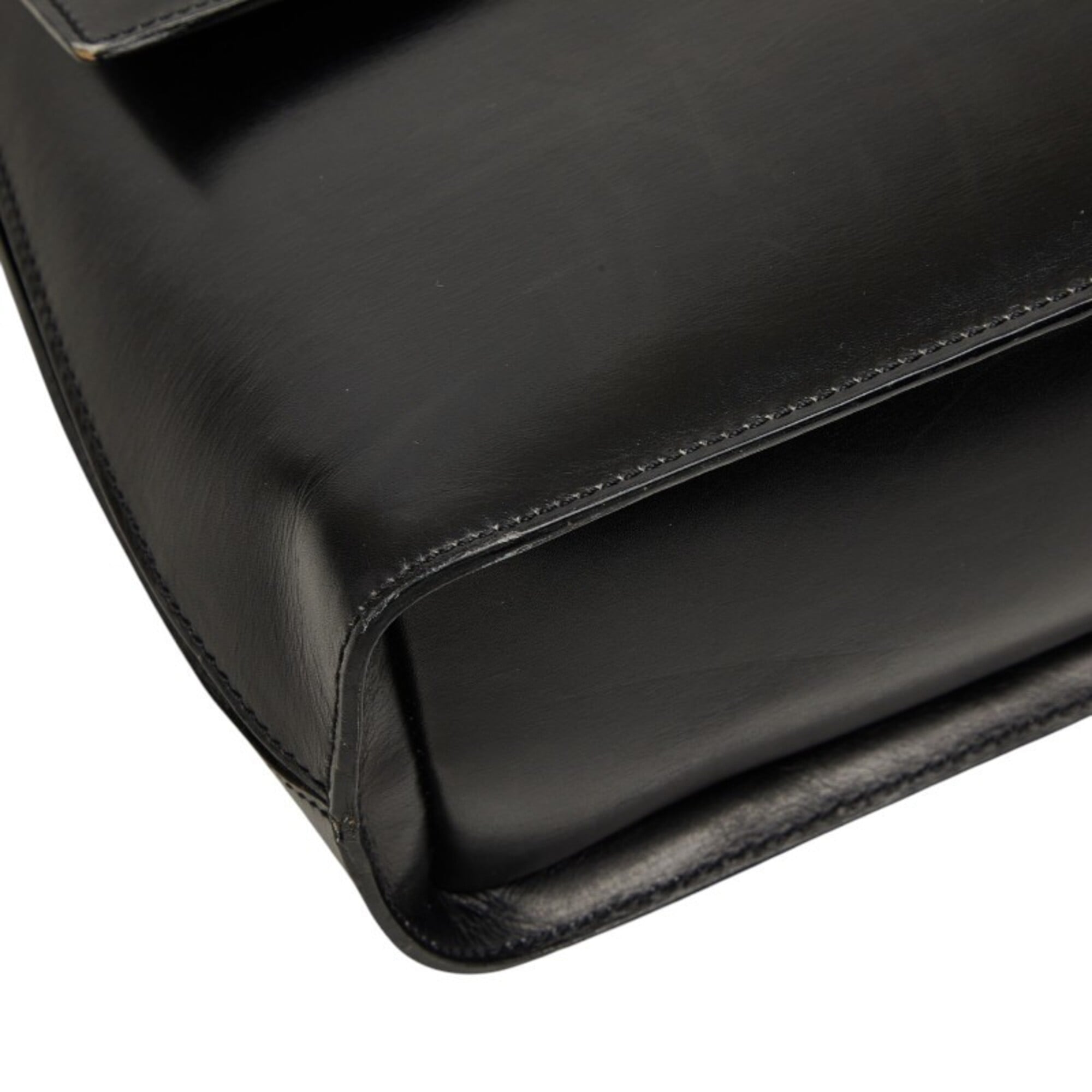 Celine Black Leather Handbag Shoulder Bag (Pre-Owned)