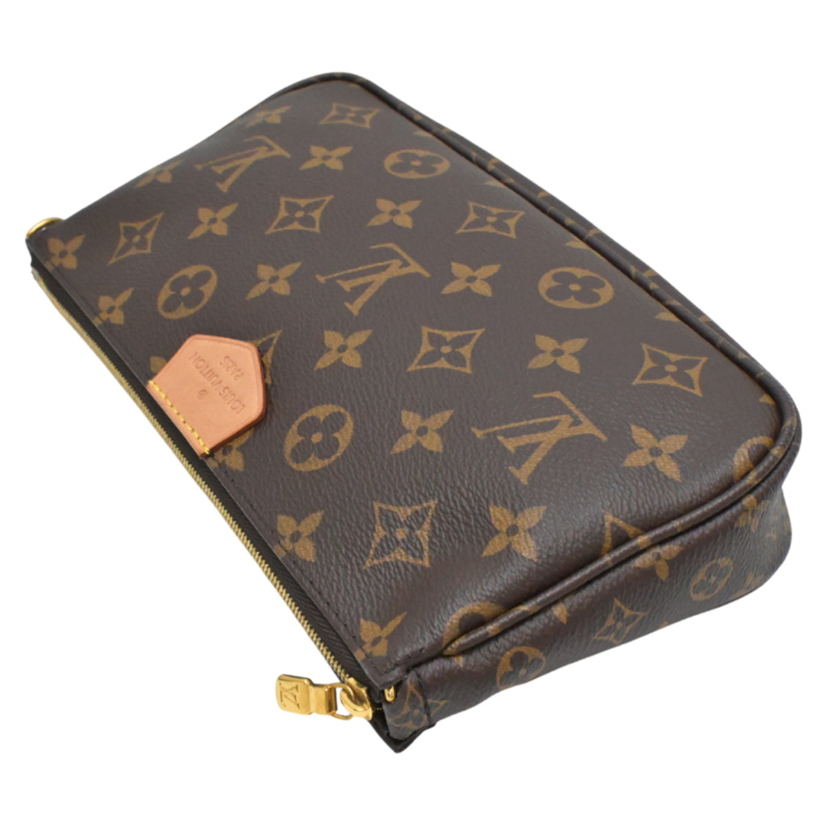 Louis Vuitton Brown Khaki Monogram Pochette Pouch (Pre-Owned)