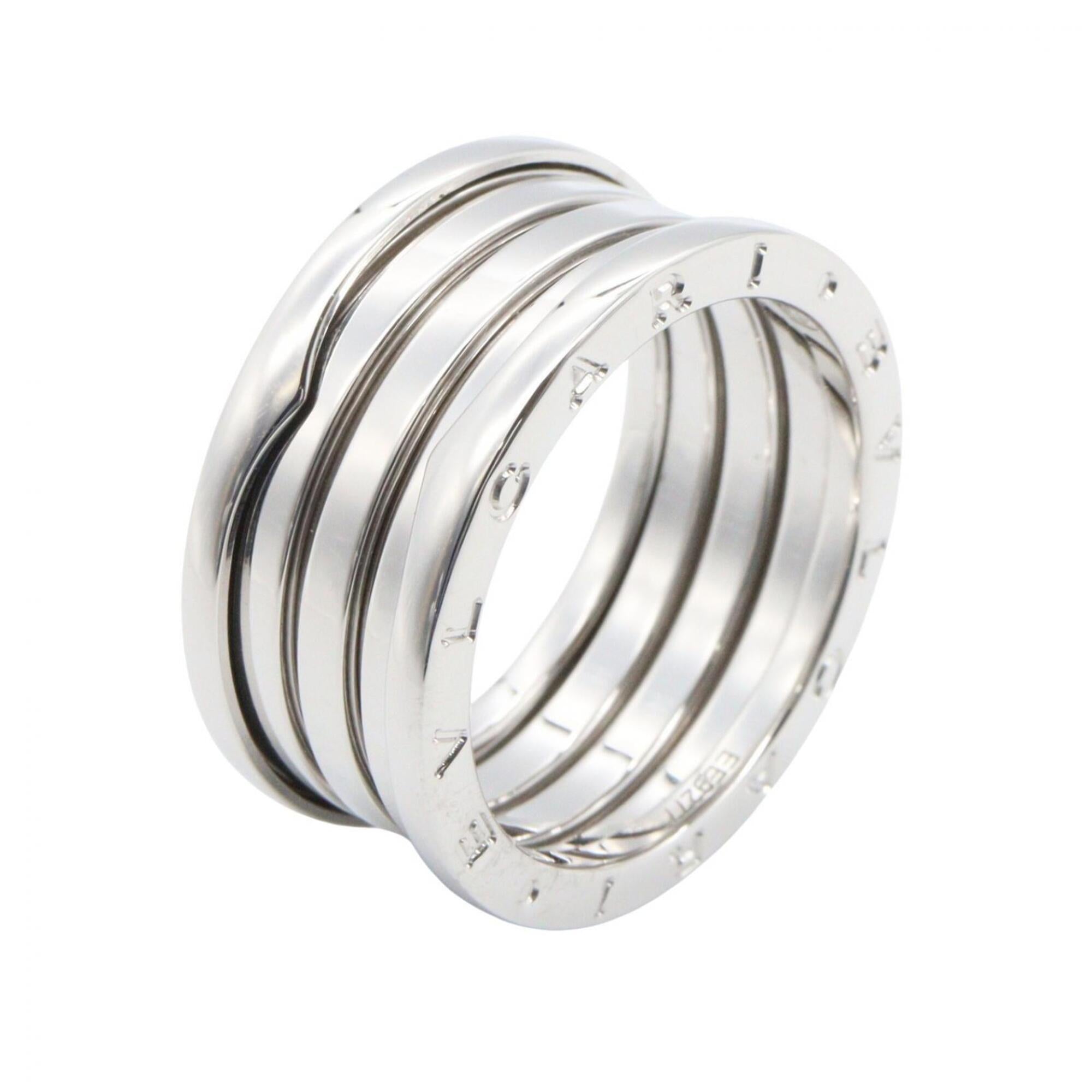 Bvlgari Silver White Gold (18K) Band Ring (Pre-Owned)