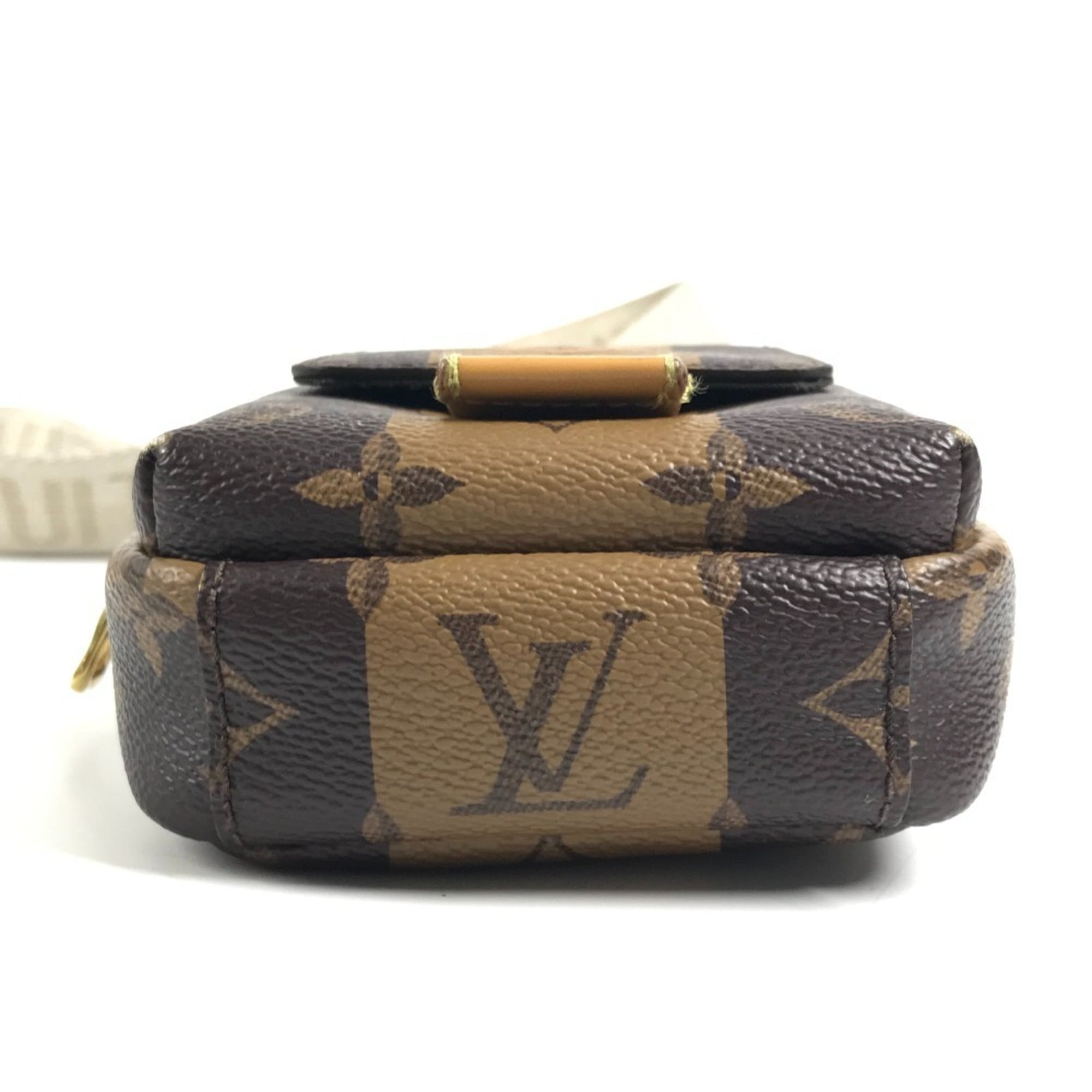 Louis Vuitton Beige Brown Monogram Canvas Pochette Shoulder Bag (Pre-Owned)