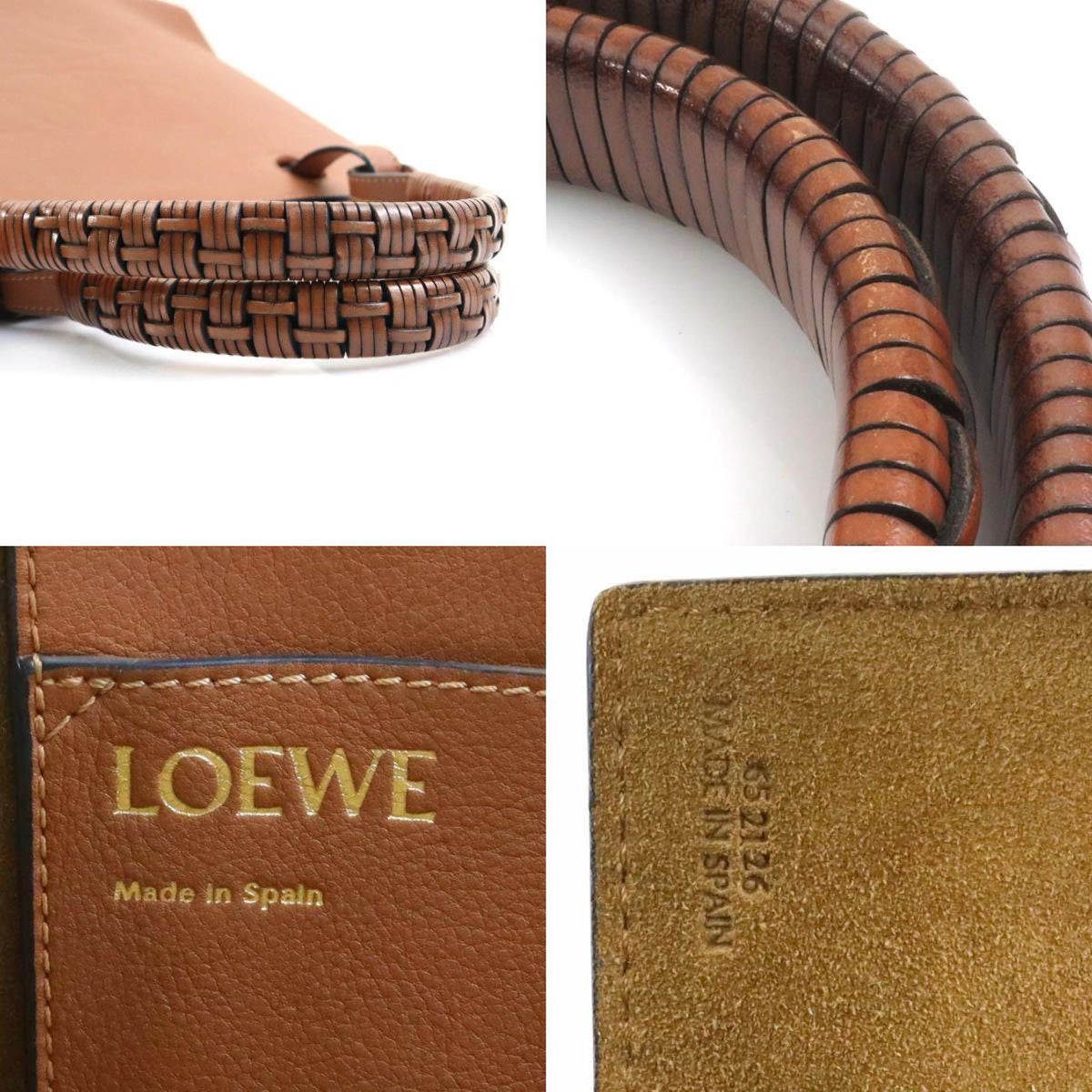 Loewe Brown Leather Handbag Shoulder Bag (Pre-Owned)