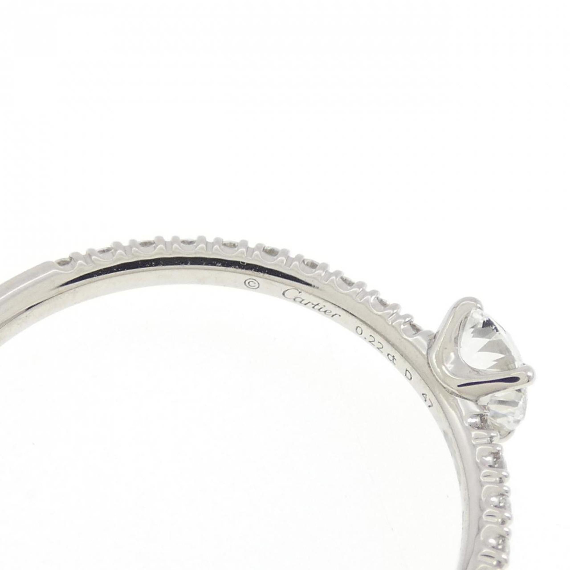 Cartier Platinum Platinum 950 Band Ring (Pre-Owned)
