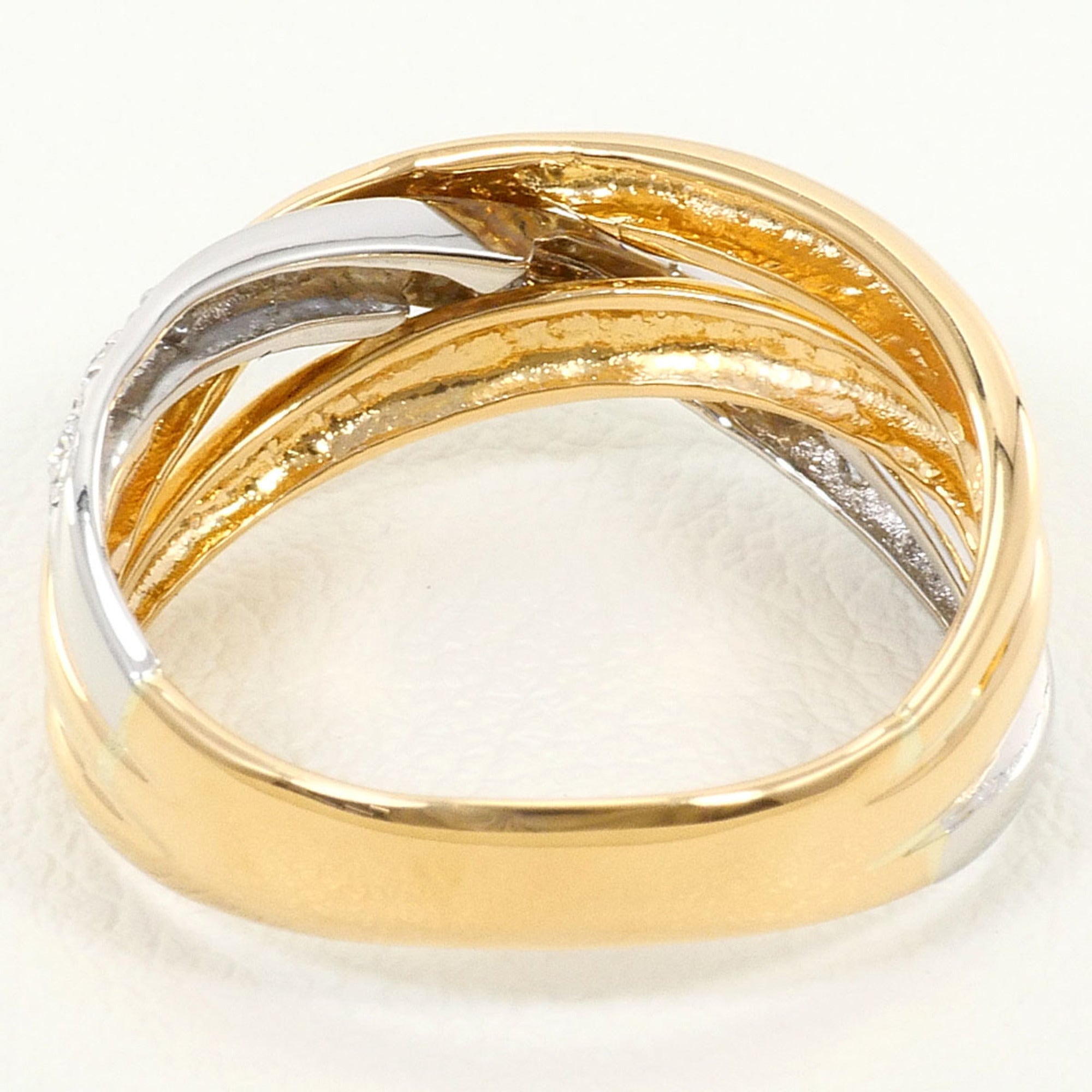 Unbranded Platinum Yellow Gold Yellow Gold (18K) Platinum 900 Band Ring (Pre-Owned)