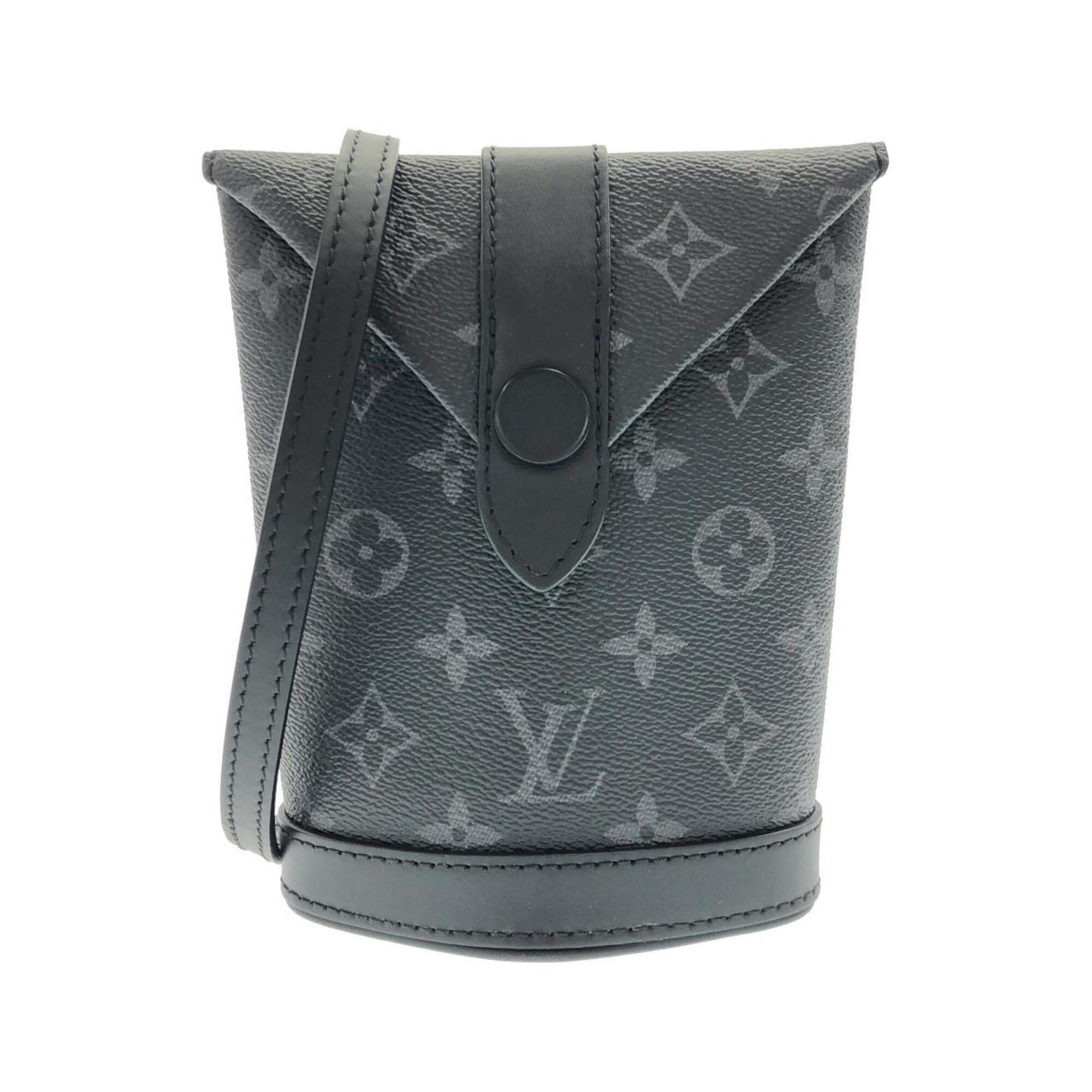 Louis Vuitton Black Coated Canvas Handbag Pouch (Pre-Owned)