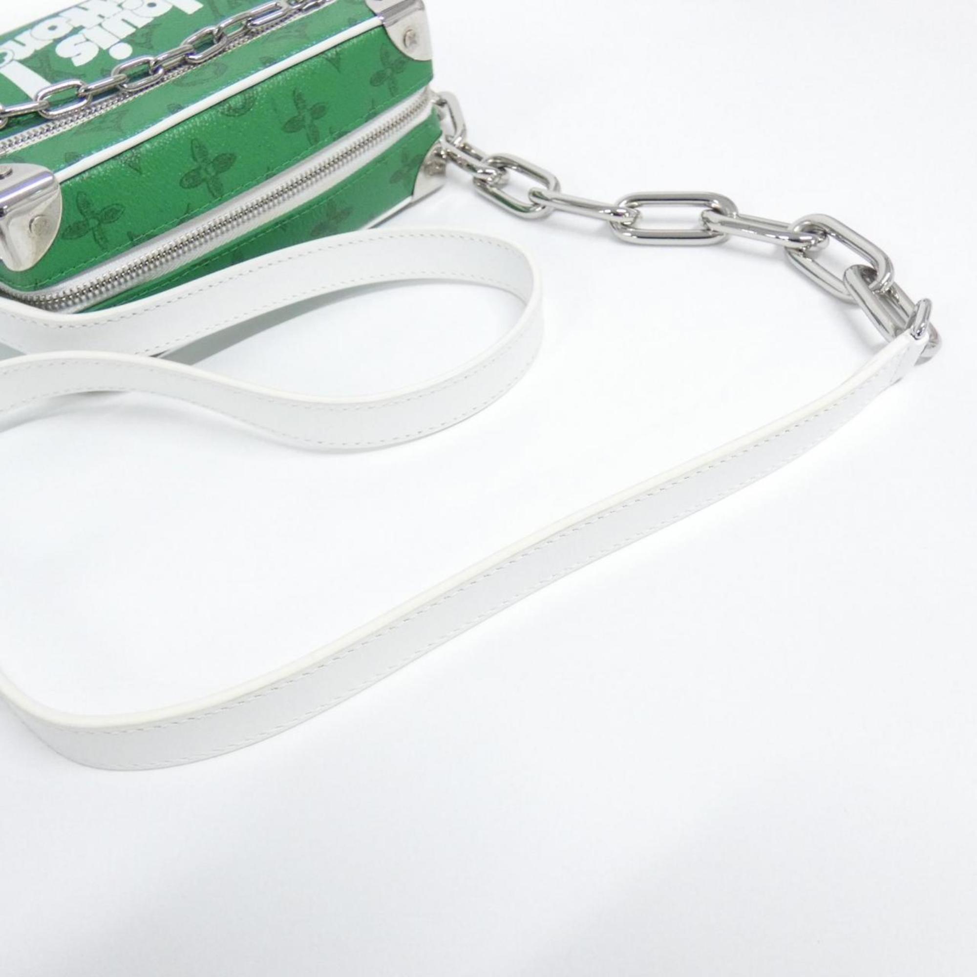 Louis Vuitton Green Vert Coated Canvas Shoulder Bag (Pre-Owned)
