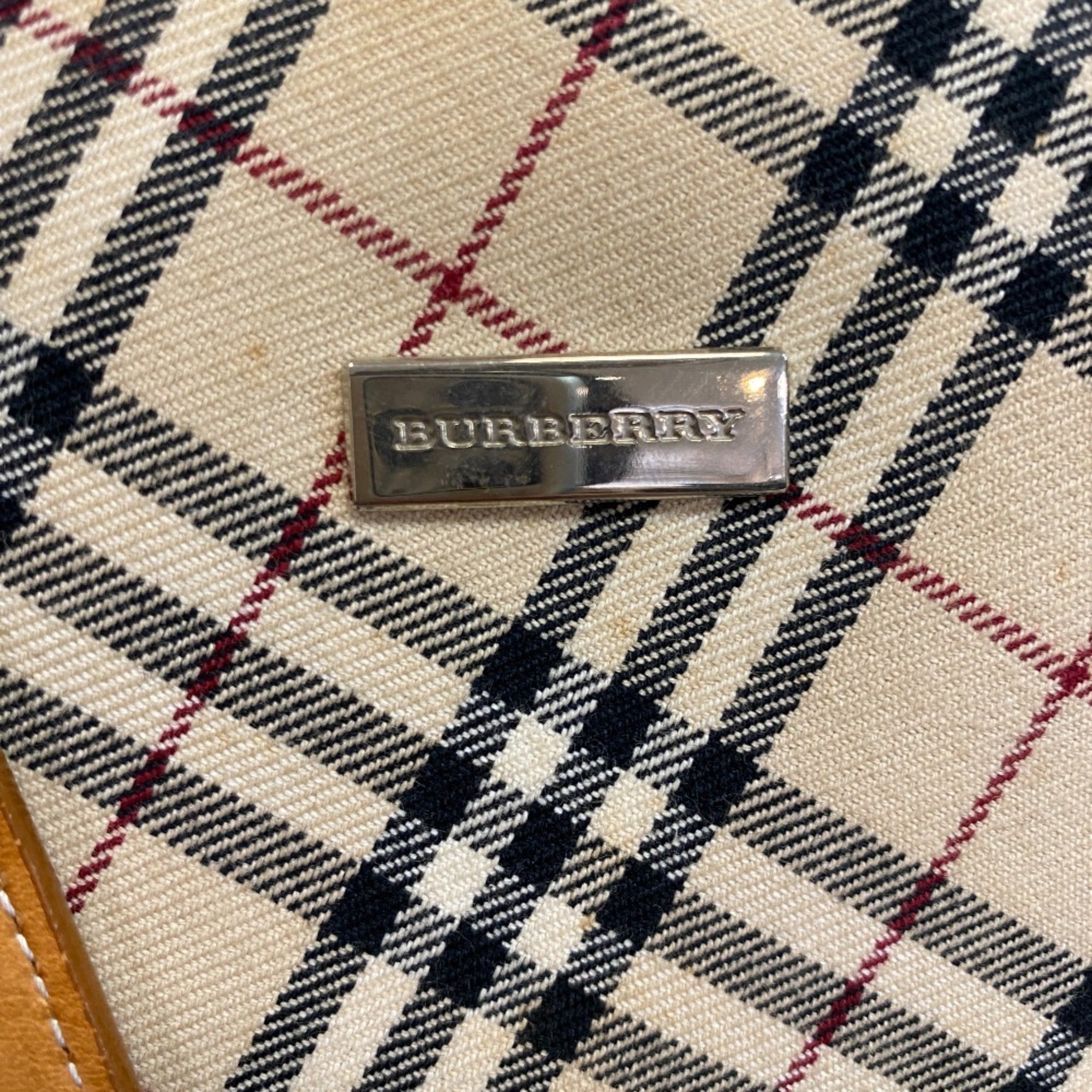 Burberry Beige Canvas Tote Bag (Pre-Owned)