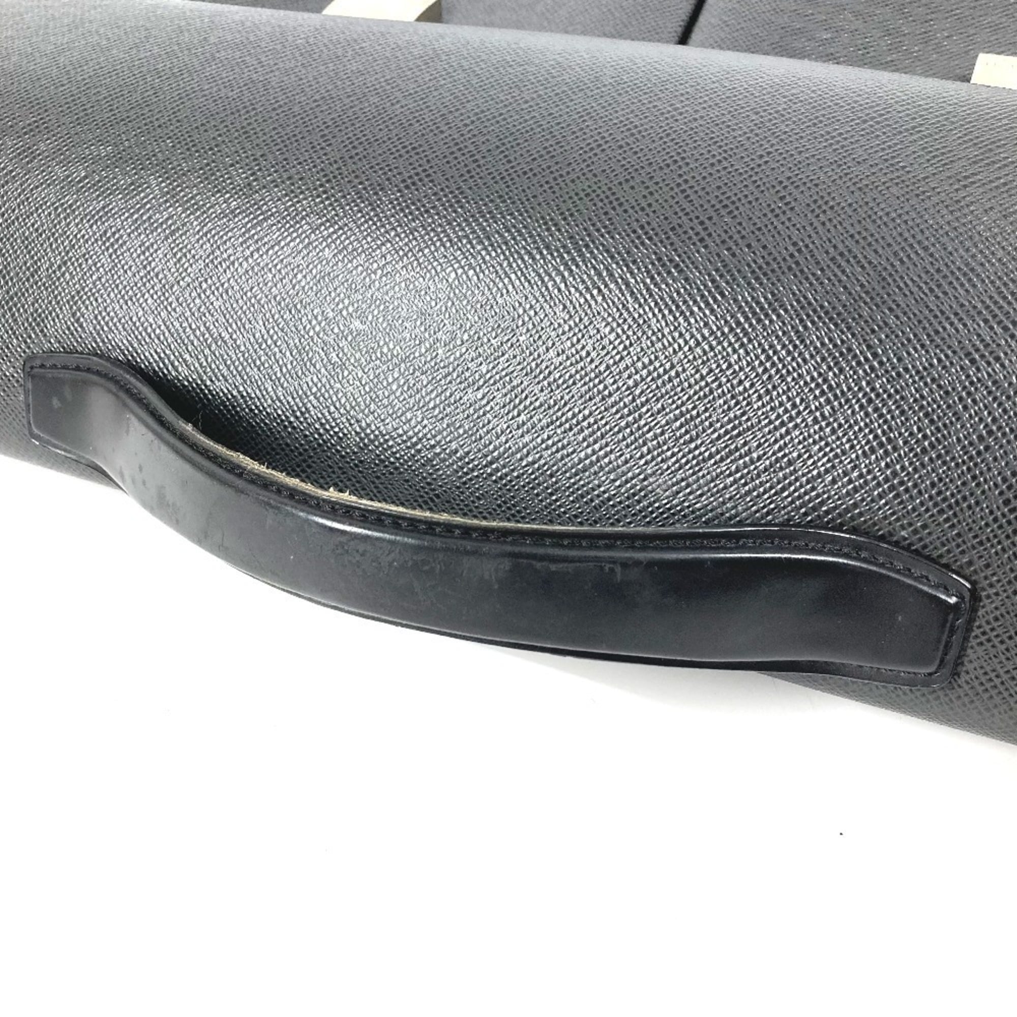 Louis Vuitton Ardoise Black Taiga Leather Briefcase Handbag (Pre-Owned)