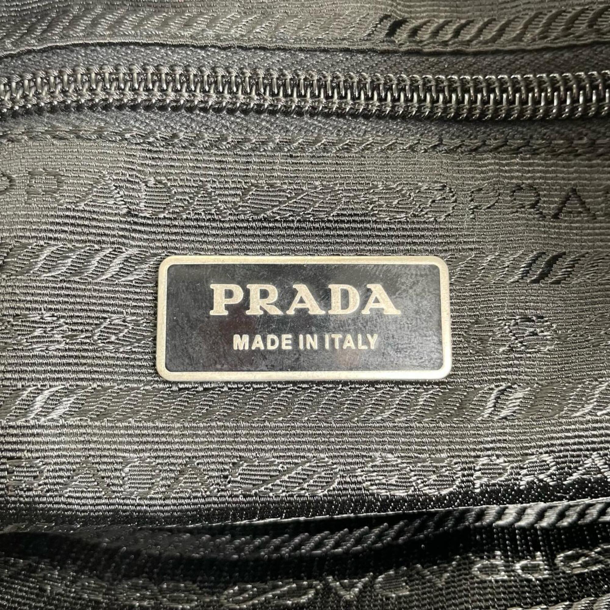 Prada Black Nylon Briefcase Shoulder Bag (Pre-Owned)