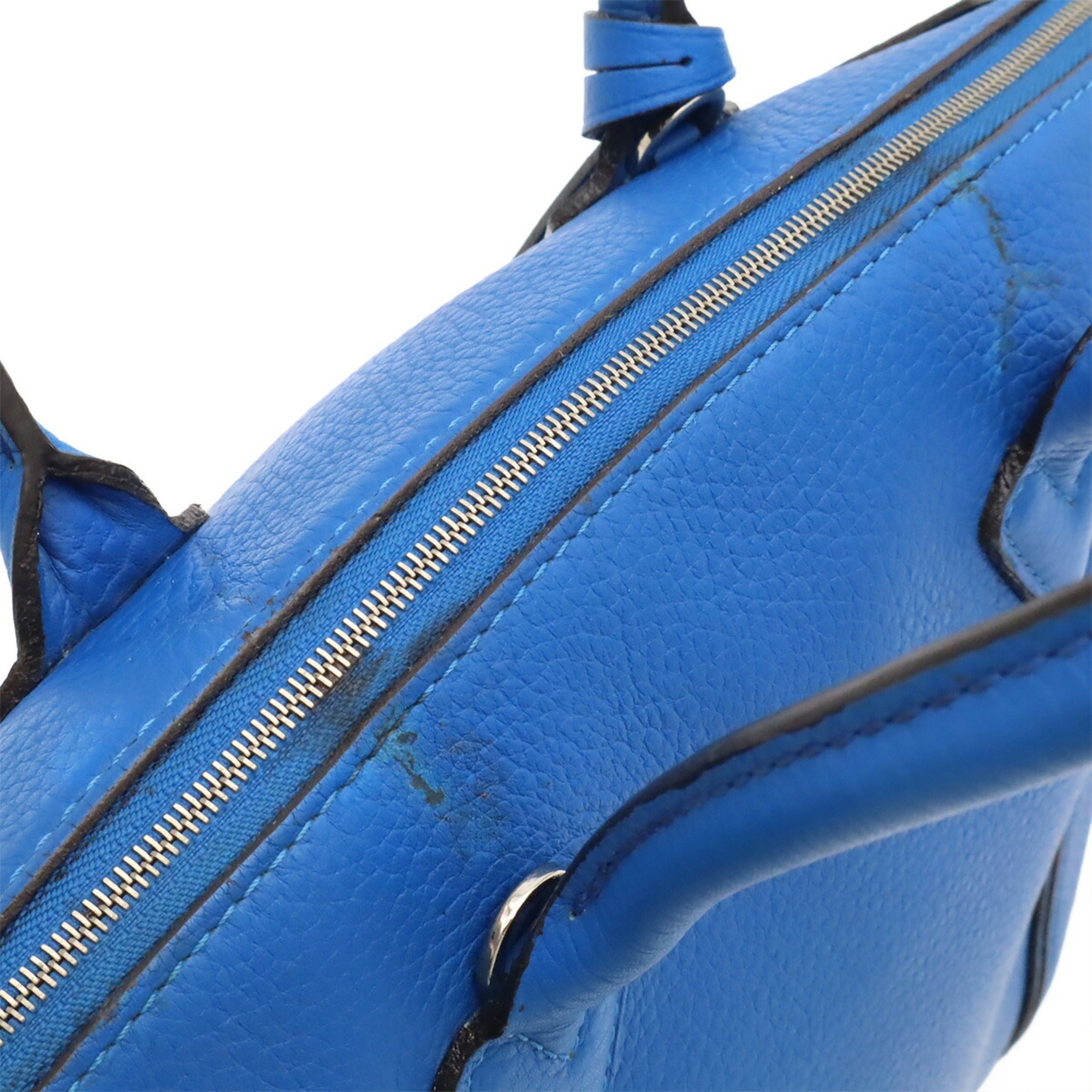 Louis Vuitton Blue Leather Handbag (Pre-Owned)
