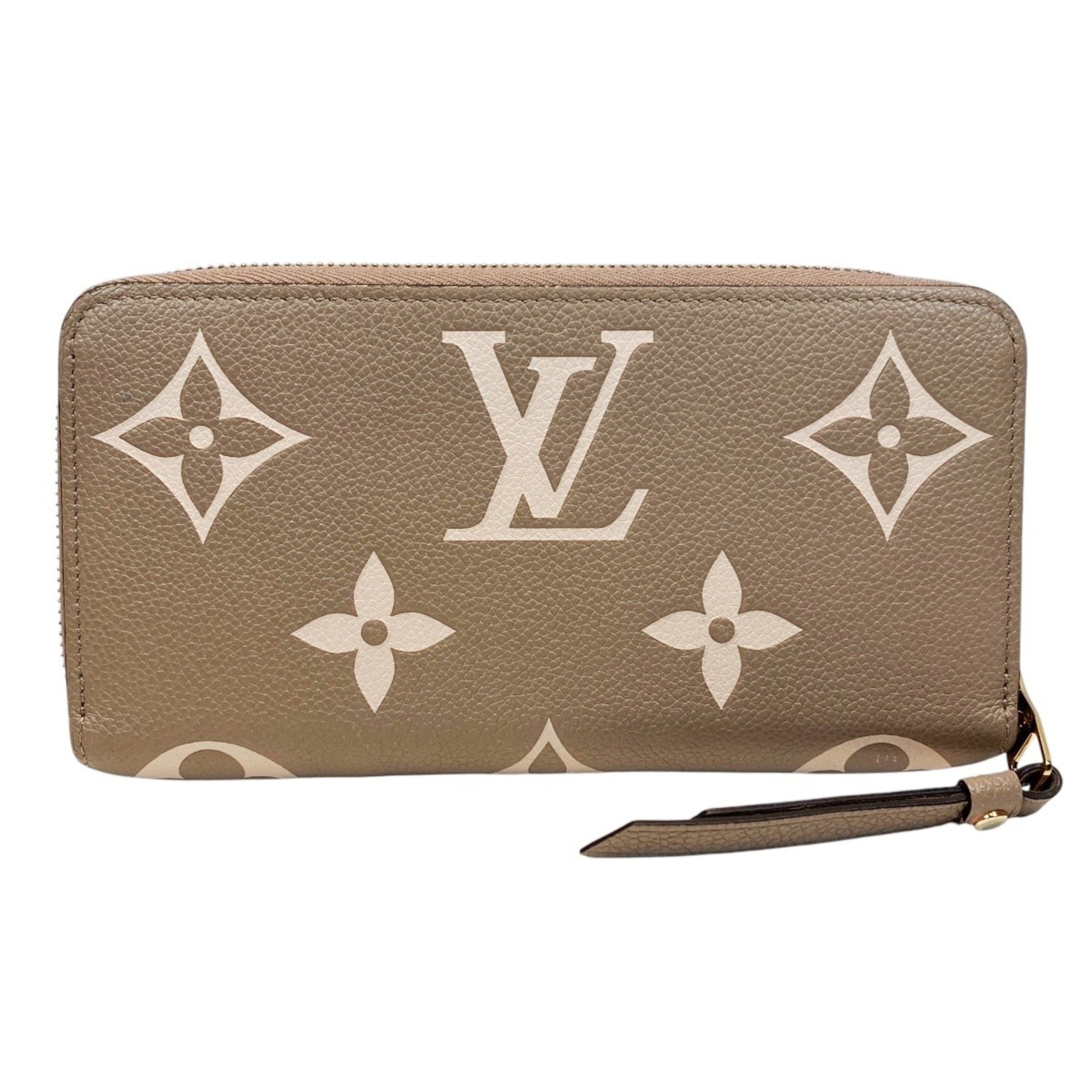 Louis Vuitton Tourterelle Monogram Empreinte Leather Long Wallet (Bi-Fold) (Pre-Owned)